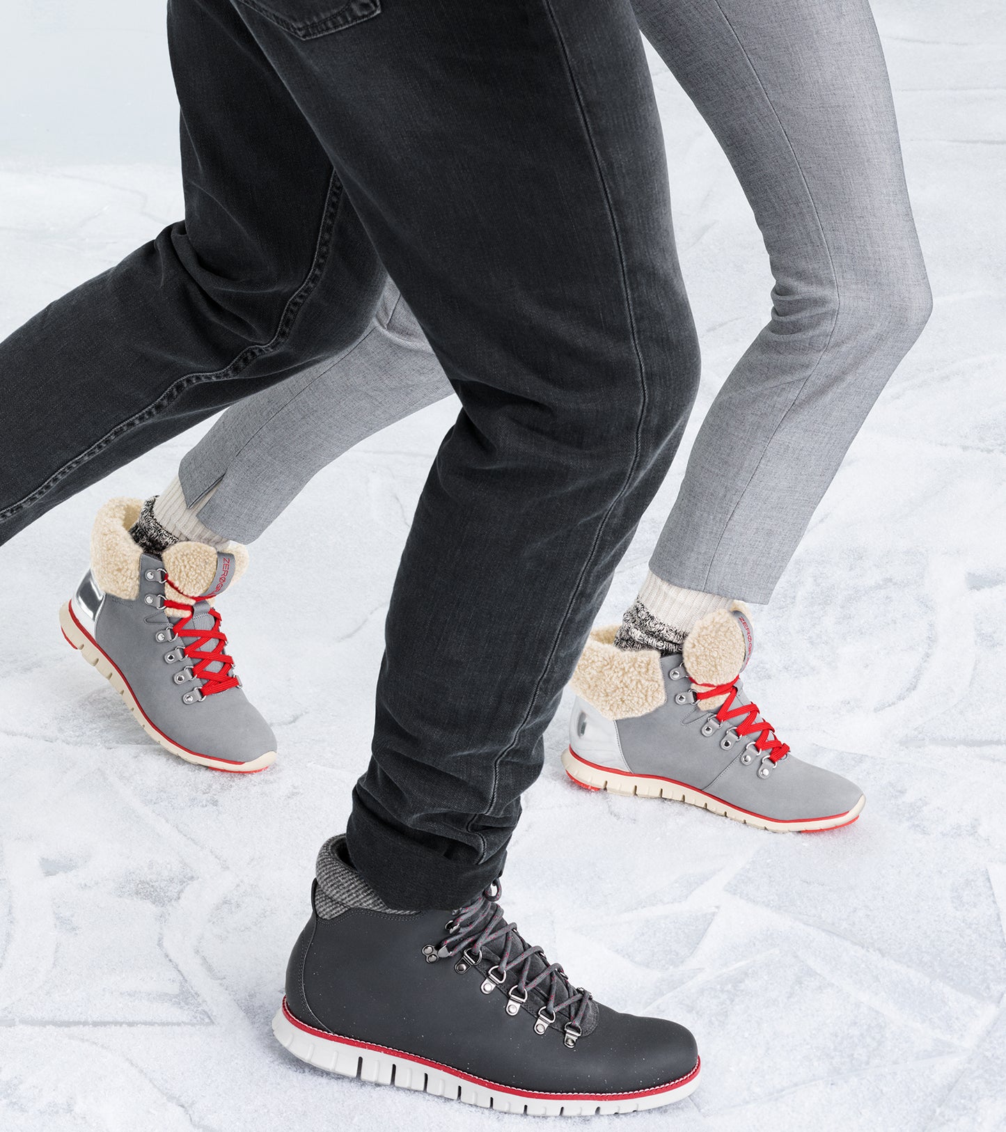 ColeHaan-ZERØGRAND Hiker Boot-w09836-Grey Nubuck-Argento