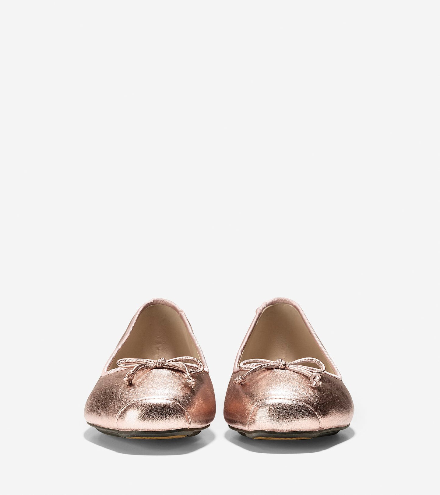 ColeHaan-Downtown Ballet Flat-w09904-Rose Gold Metallic