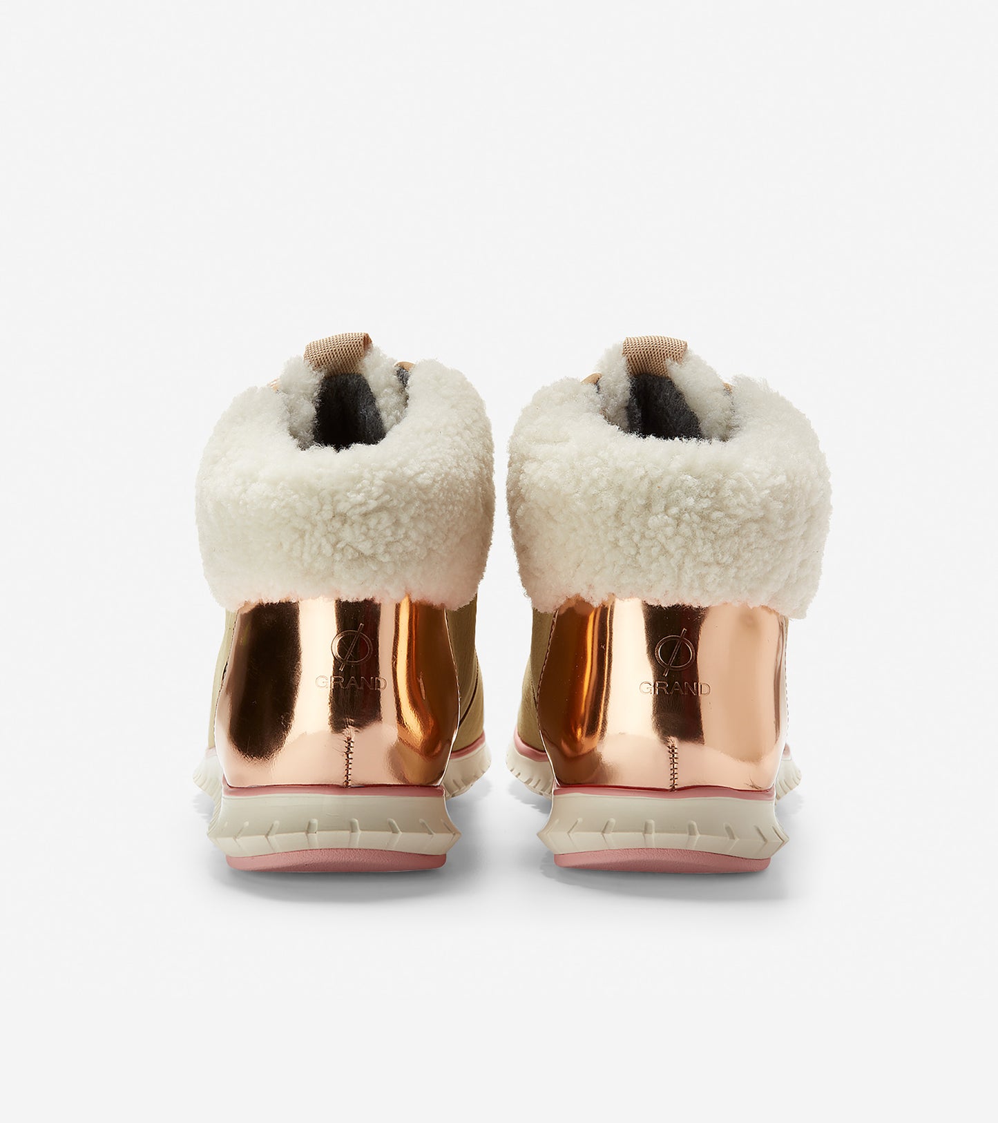 ColeHaan-ZERØGRAND Hiker Boot-w11810-Sand Nubuck-Rose Gold Metallic