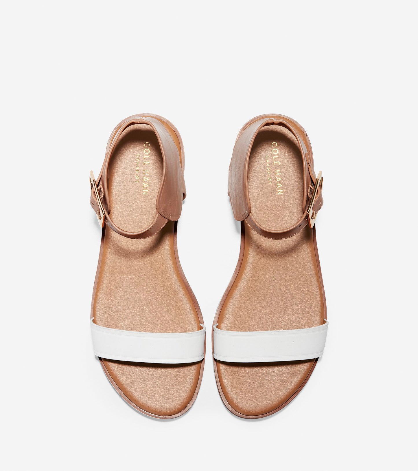 ColeHaan-Anica Cuff Sandal-w12451-Nude-optic White
