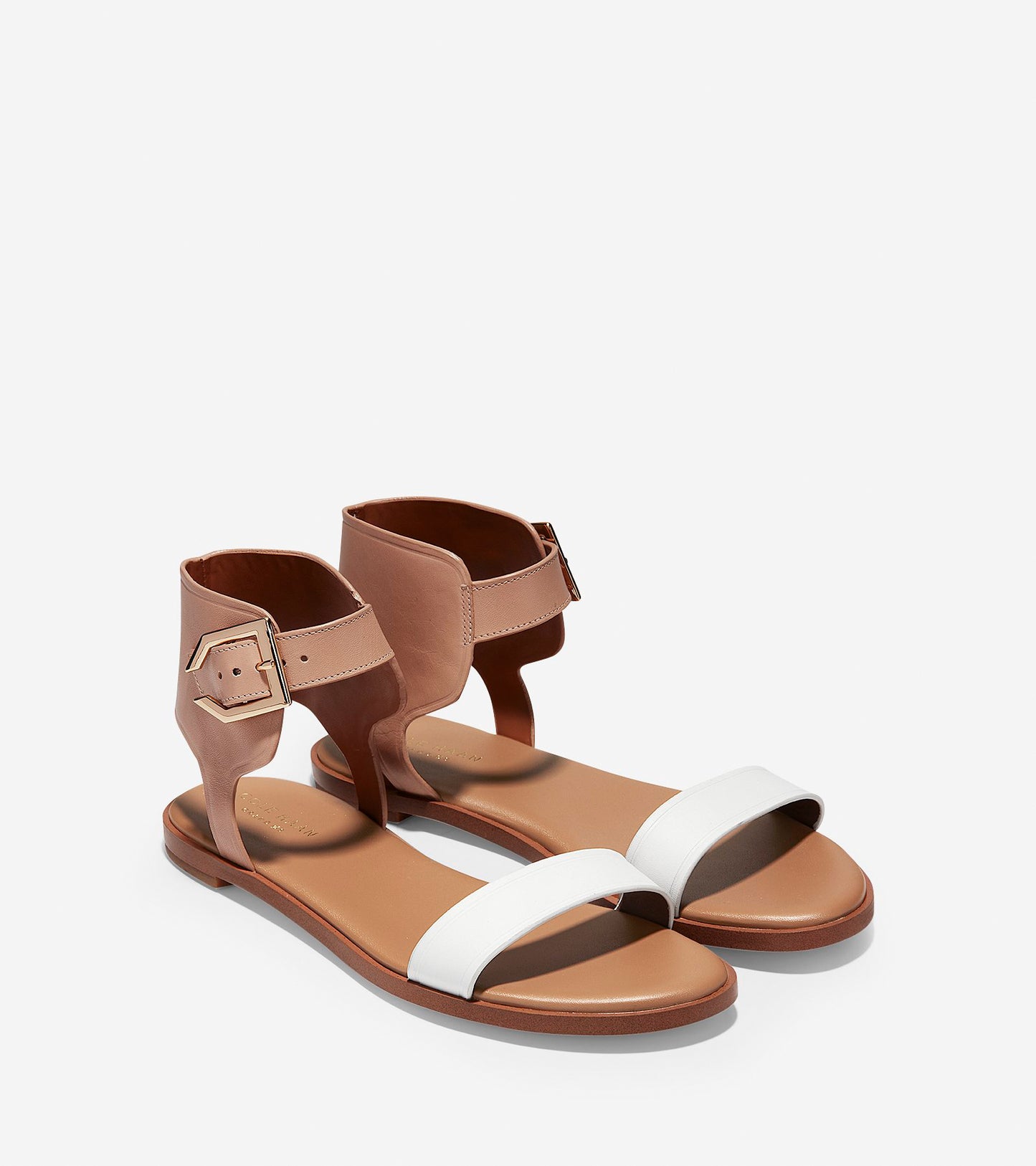 ColeHaan-Anica Cuff Sandal-w12451-Nude-optic White
