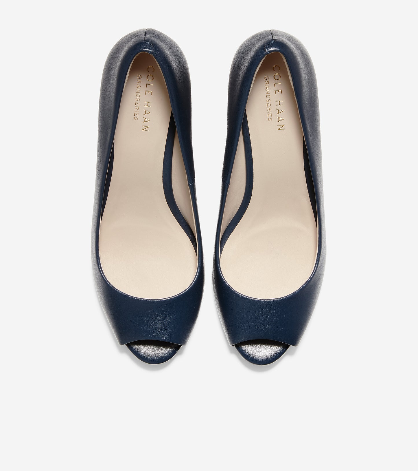 ColeHaan-Sadie Open Toe Wedge-w12740-Marine Blue Leather