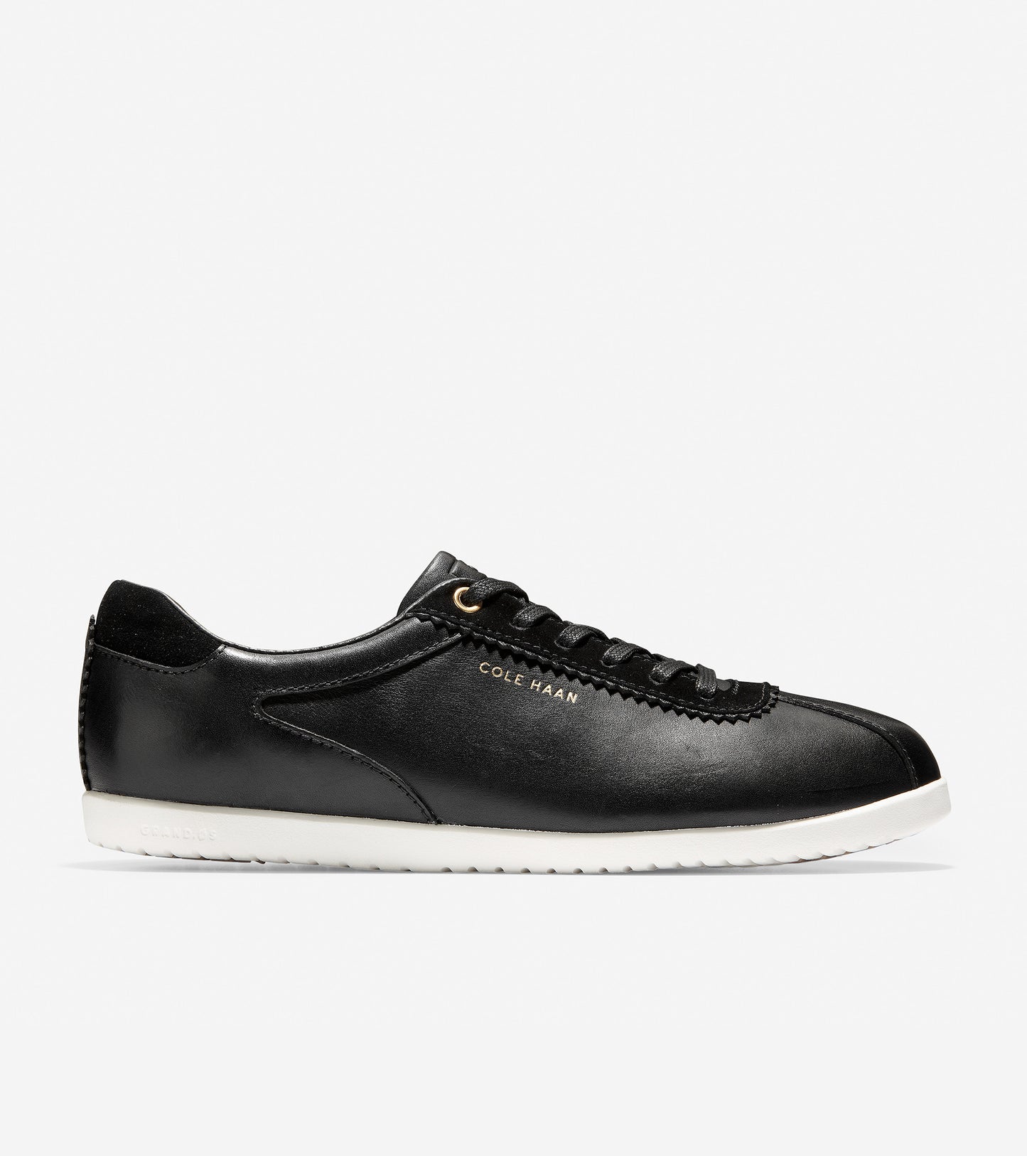 ColeHaan-GrandPrø Turf Sneaker-w13256-Black Leather-optic White
