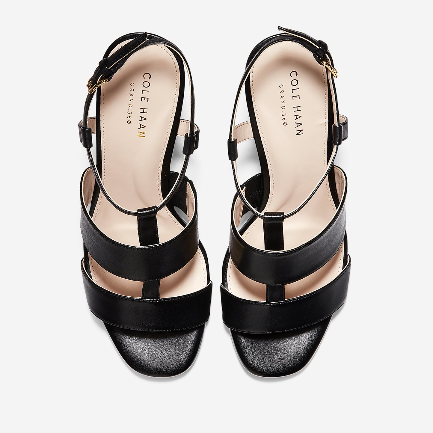 ColeHaan-Cherie Grand Block Heel Sandal (85mm)-w13608-Black Leather