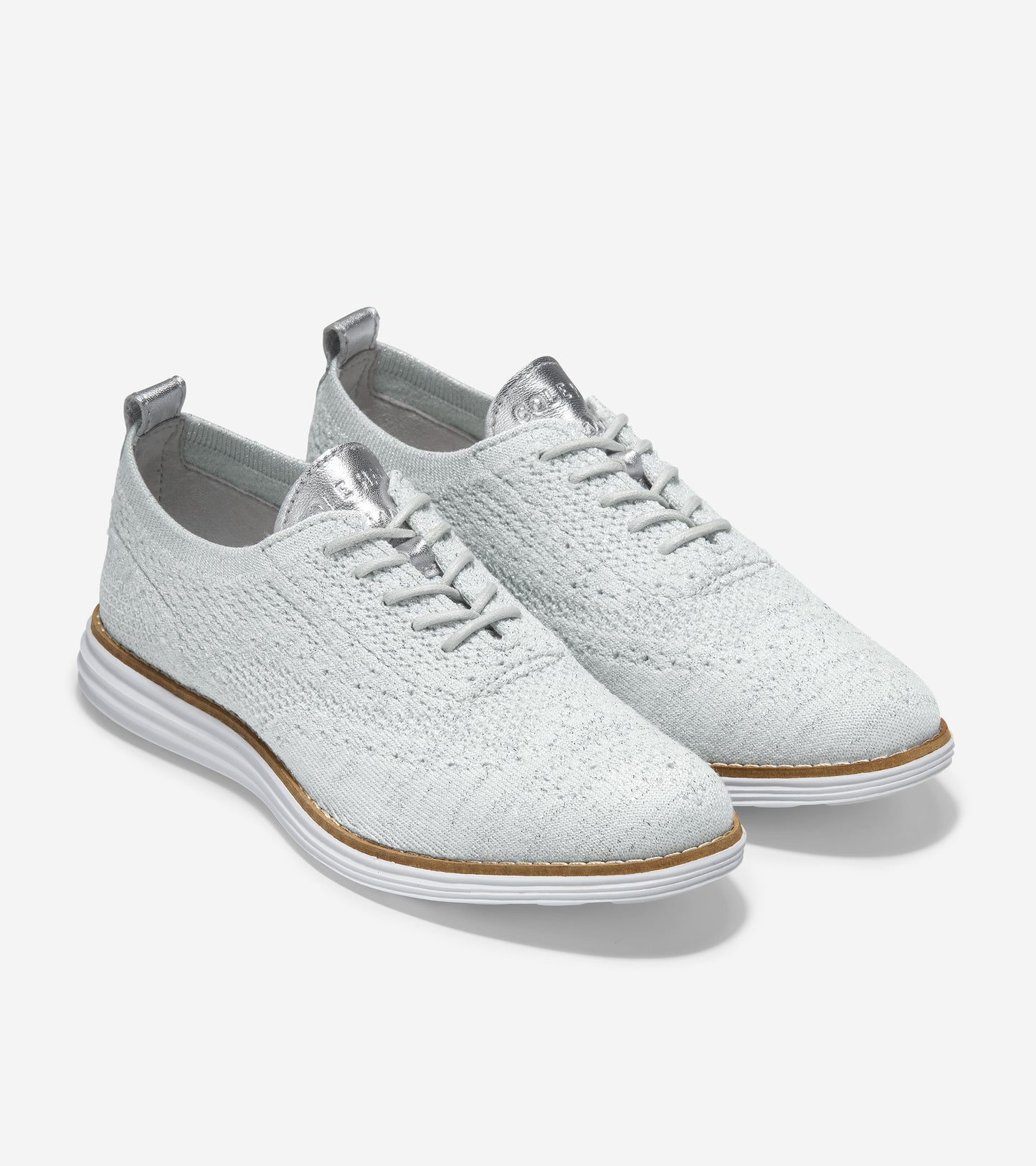 ColeHaan-ØriginalGrand Wingtip Oxford -w13992-Silver Stitchlite™Metallic