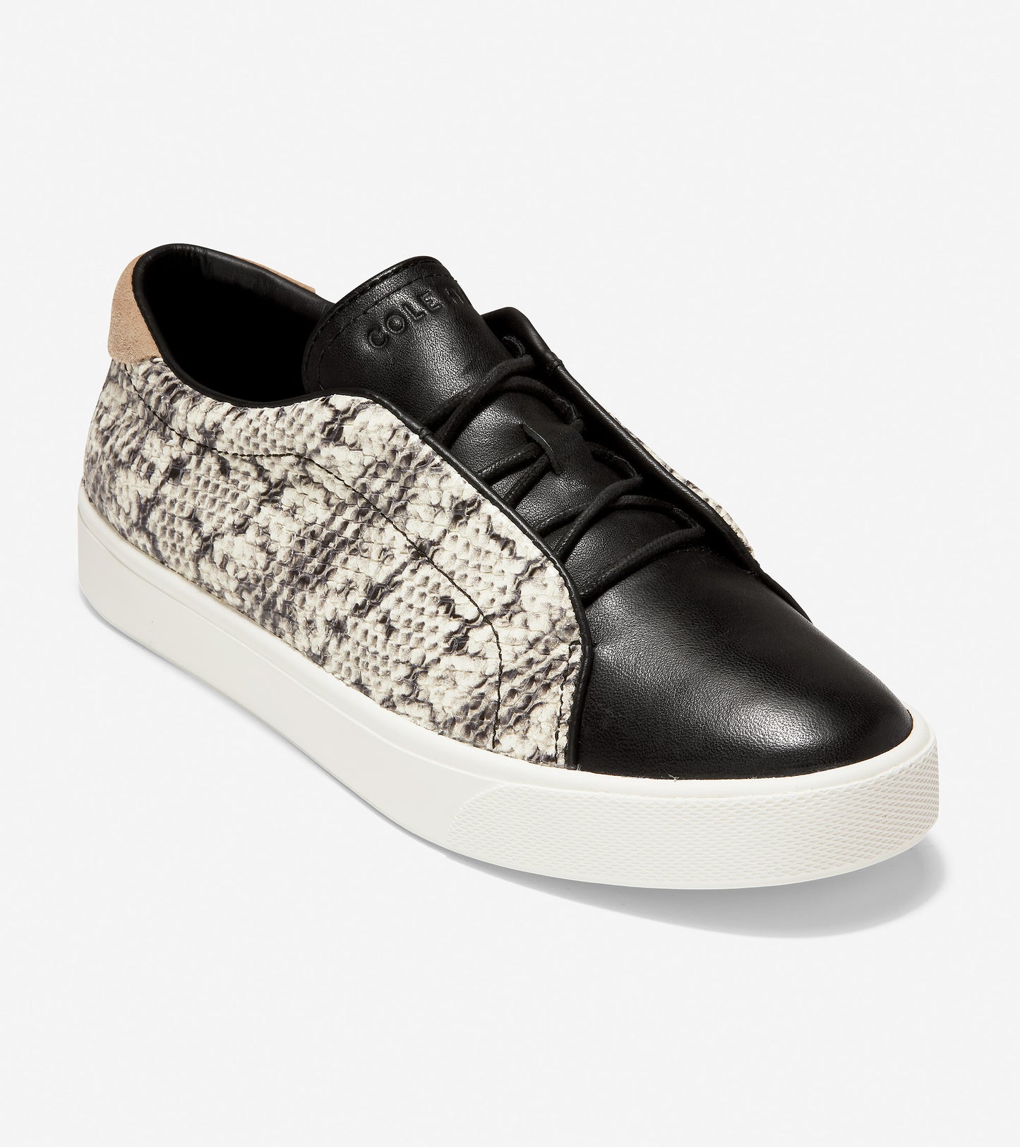 ColeHaan-GrandPrø Spectator Sneaker-w15430-Black-white Snake Print