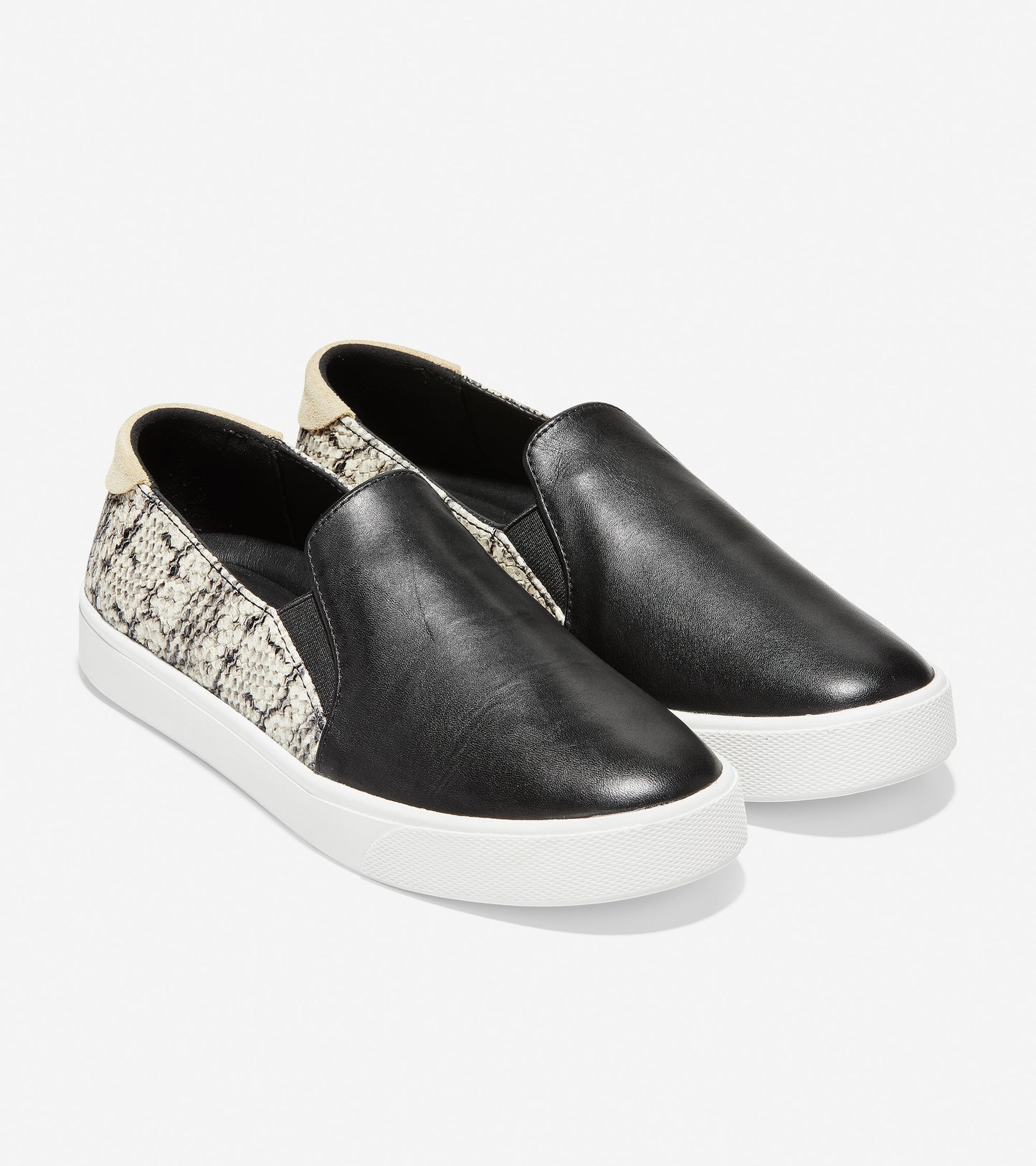 ColeHaan-GrandPrø Spectator Slip-On Sneaker-w15434-Black-white Snake Print