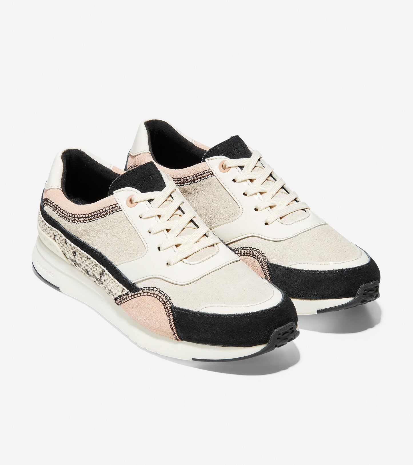 ColeHaan-GrandPrø Downtown Sneaker-w15446-Ivory Roccia-Black-Rose