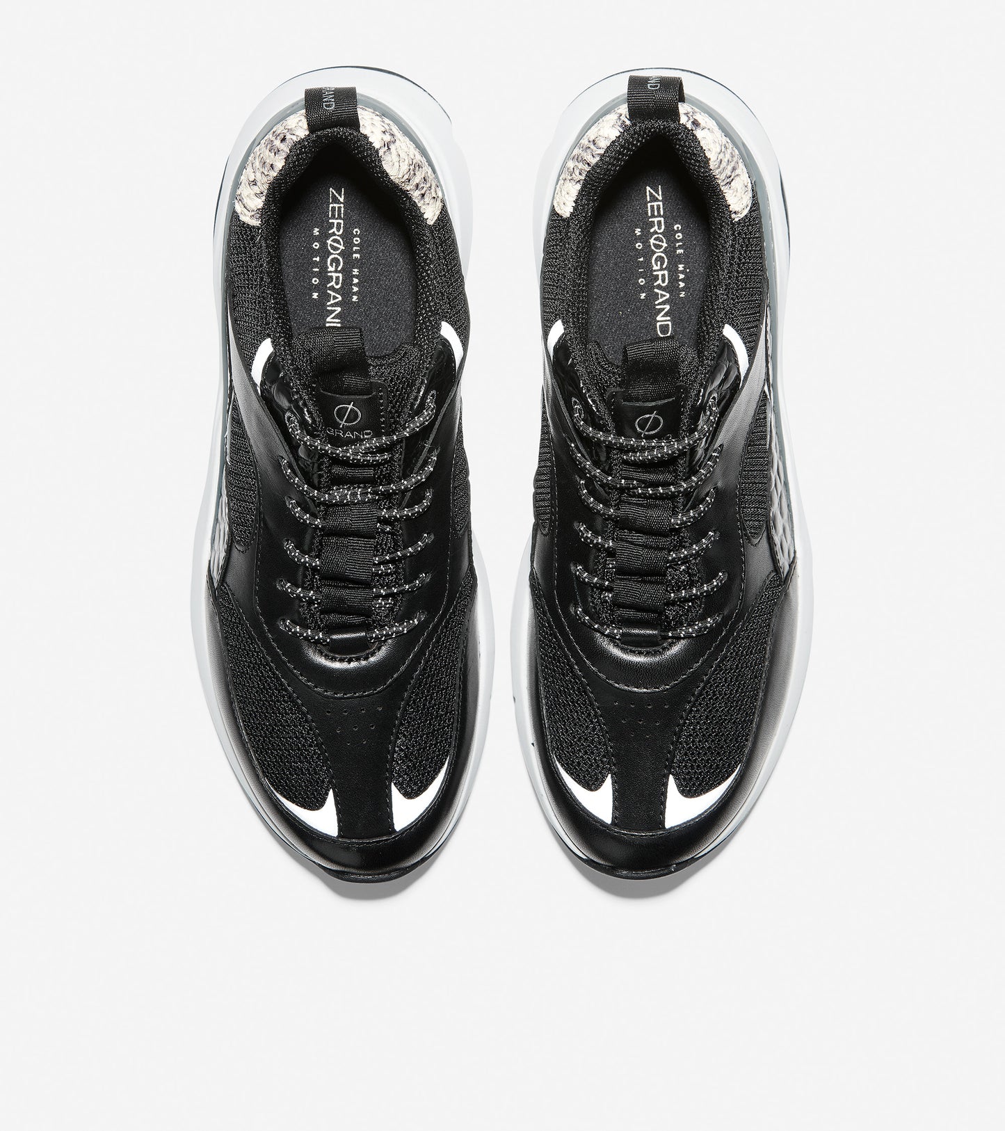 ColeHaan-ZERØGRAND City Trainer-w15471-Black-White Croc Print
