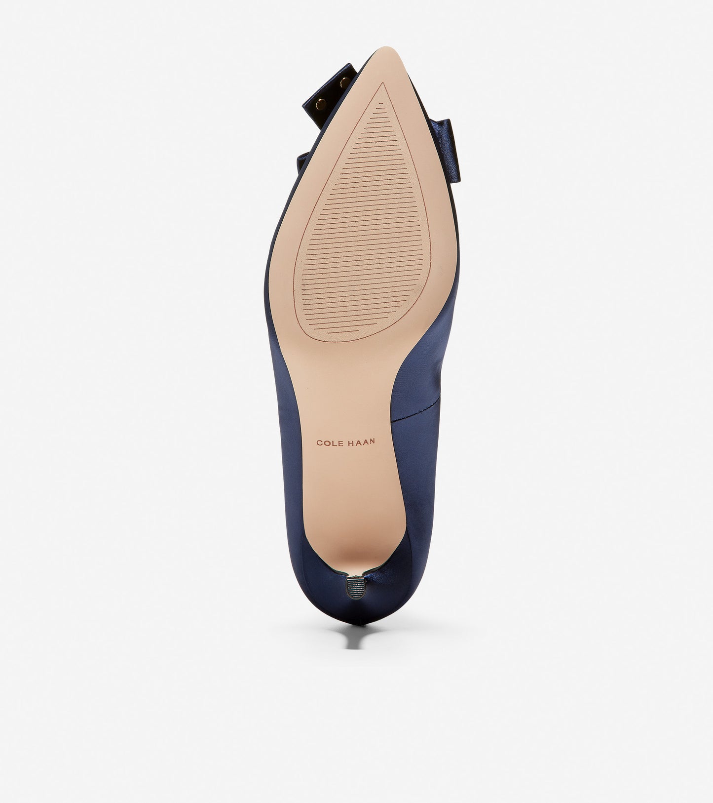ColeHaan-Ophelia Pump-w15795-Marine Blue Satin