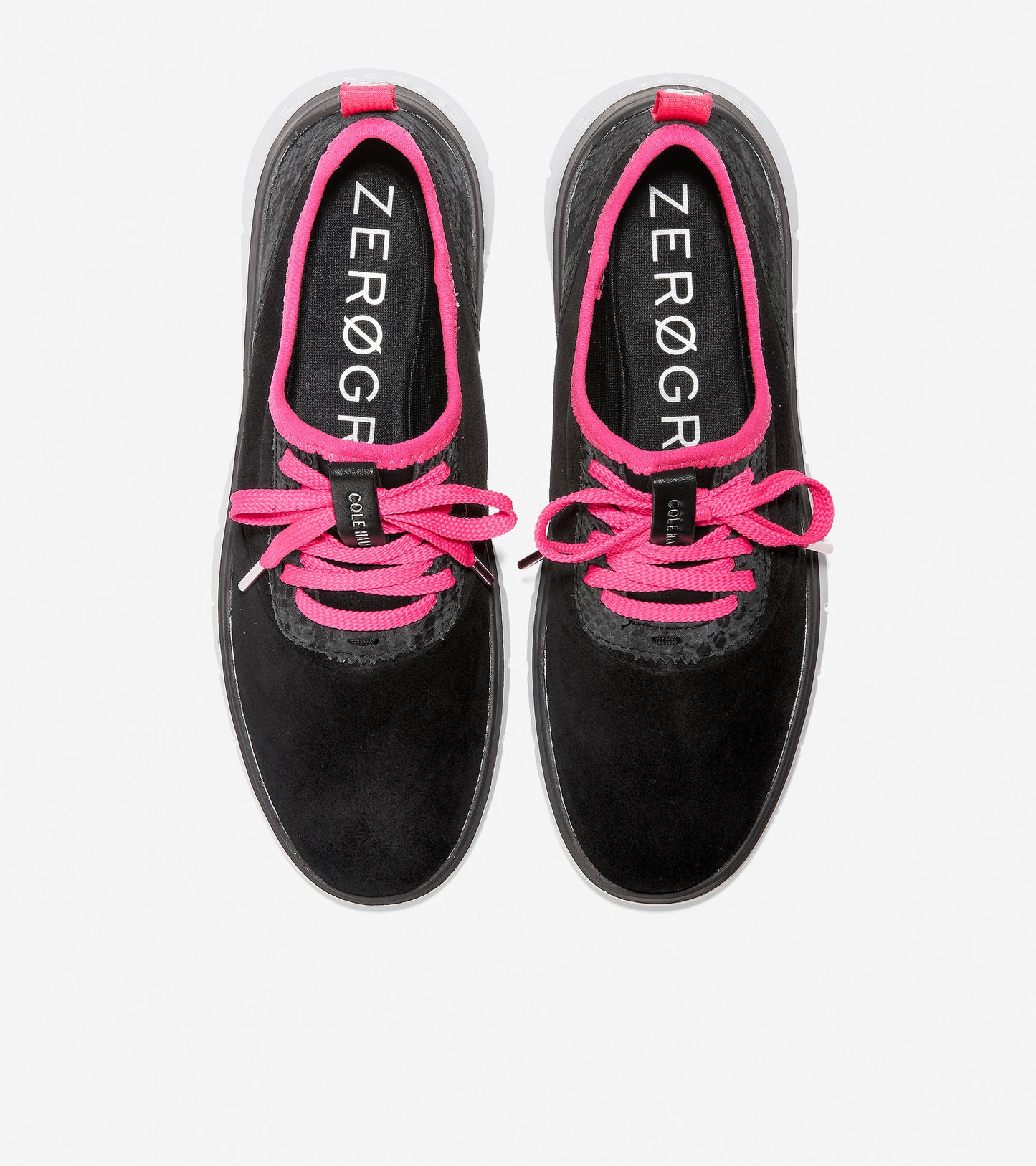 ColeHaan-Generation ZERØGRAND-w17991-Black Suede-Snake Print