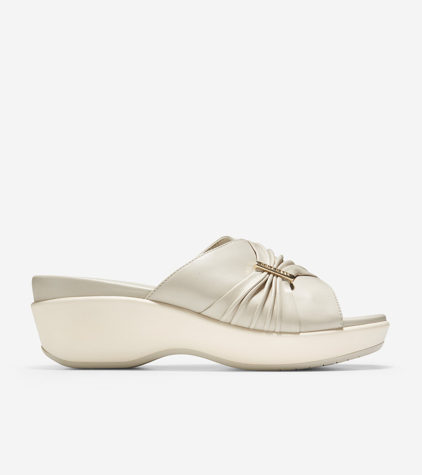 ColeHaan-Aubree Ruched Slide Sandal-w18292-Pumice Stone Leather