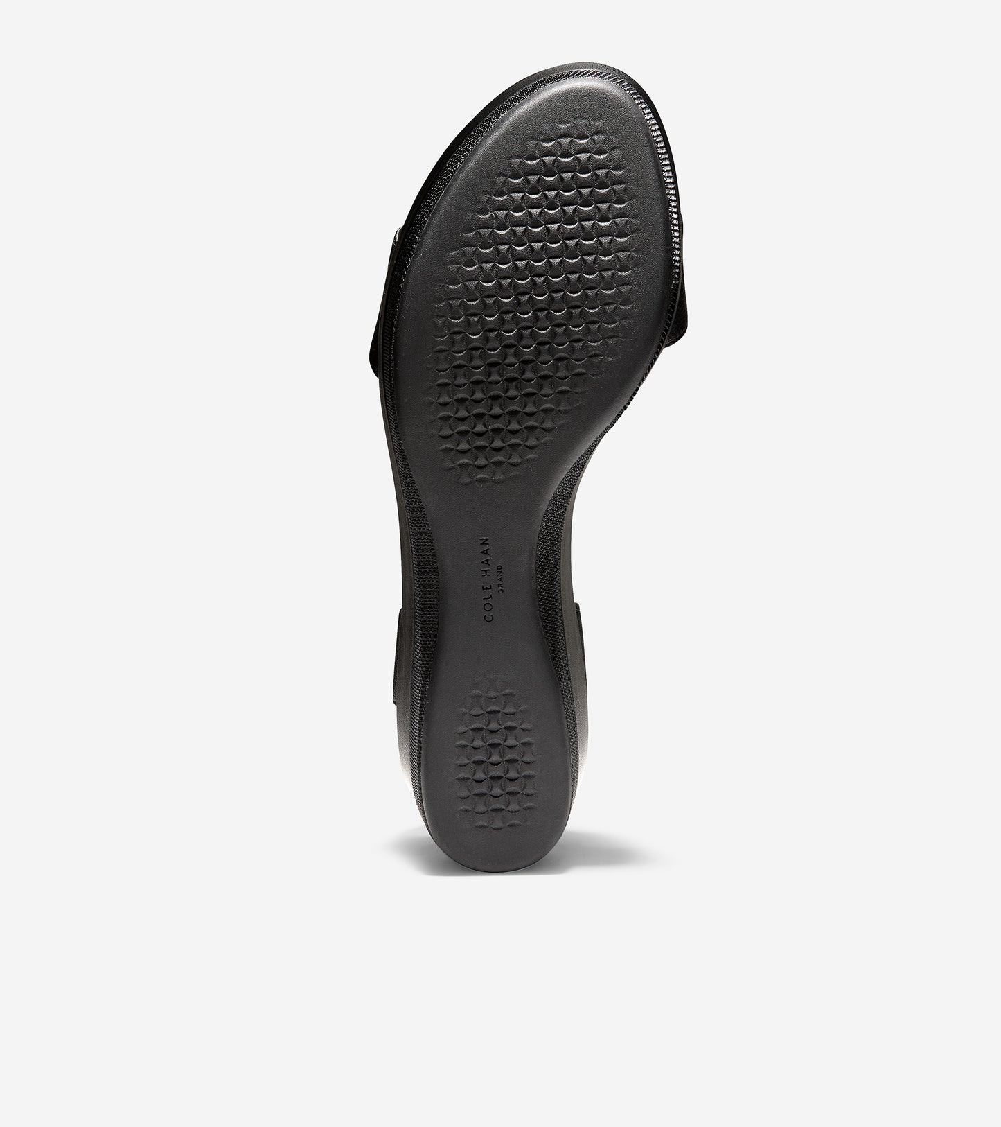 ColeHaan-Grand Ambition Flatform Sandal-w18722-Black Tumbled Leather