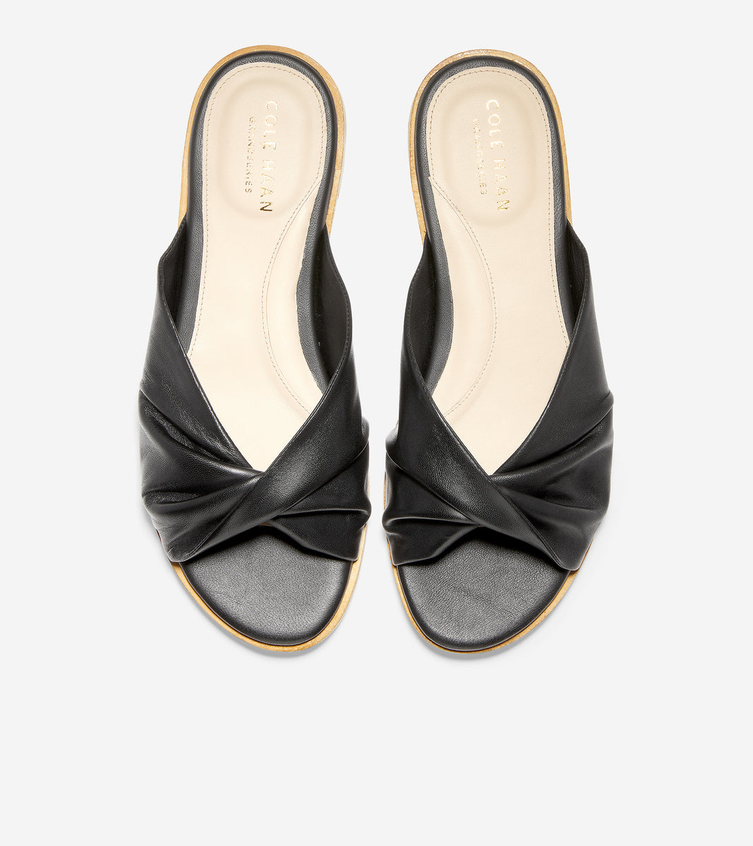 ColeHaan-Alyx Slide Sandal-w19425-Black Leather