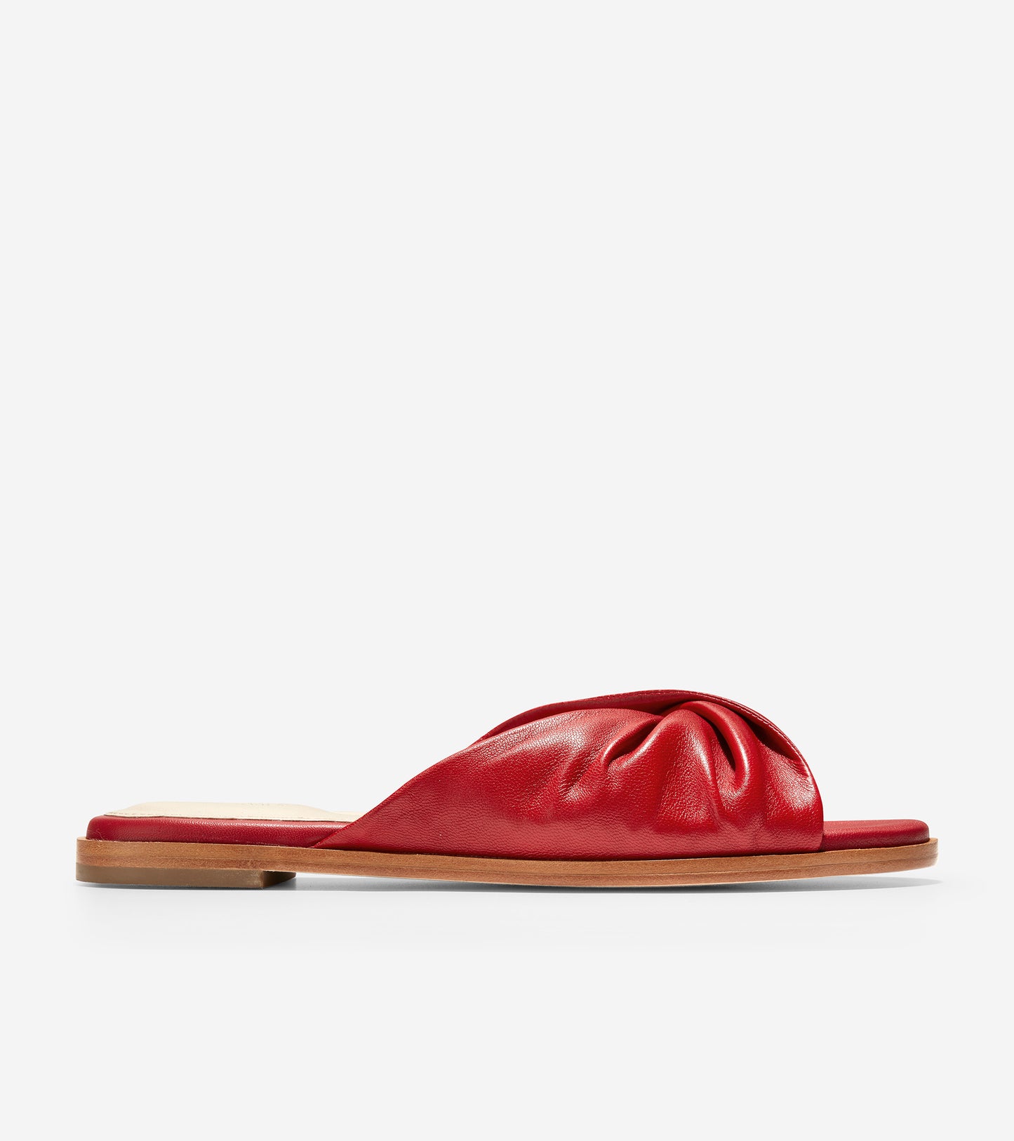 ColeHaan-Alyx Slide Sandal-w19445-Tango Red Leather