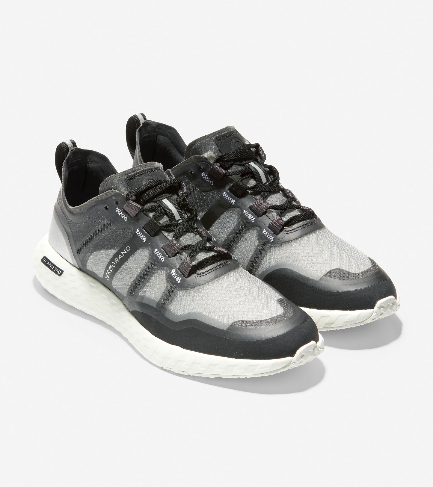 ColeHaan-ZERØGRAND Outpace Running Shoe-w19468-Black-Silver-Optic White