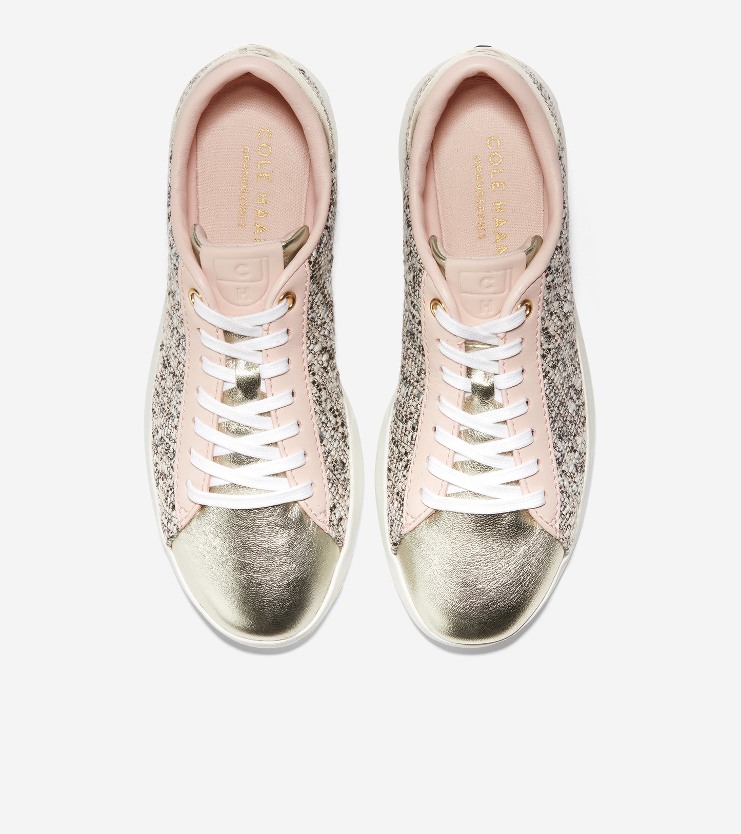 ColeHaan-GrandPrø Tennis Sneaker-w19812-Natural-Soft Gold-Cloud Pink Leather