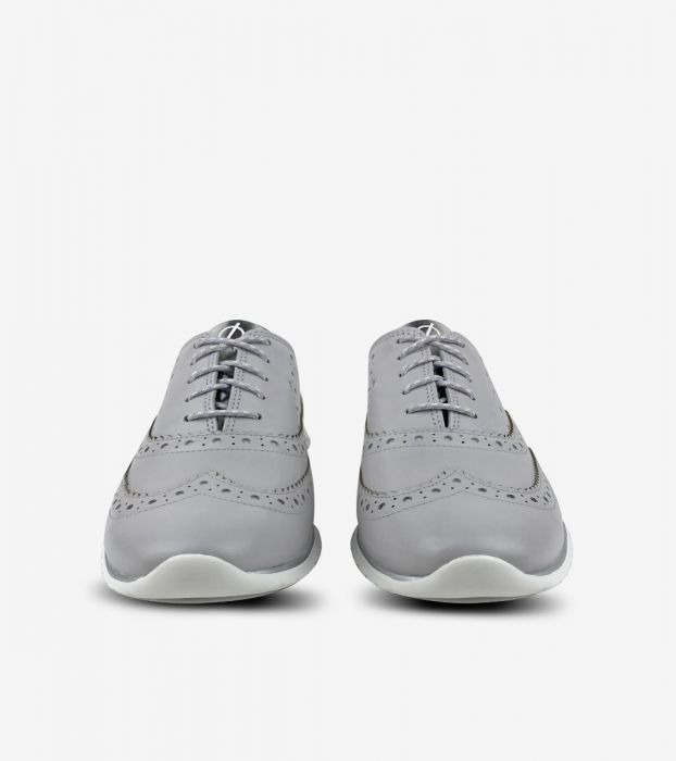ColeHaan-ZERØGRAND Wingtip Oxford-w21563-Cool Grey Leather-Argento
