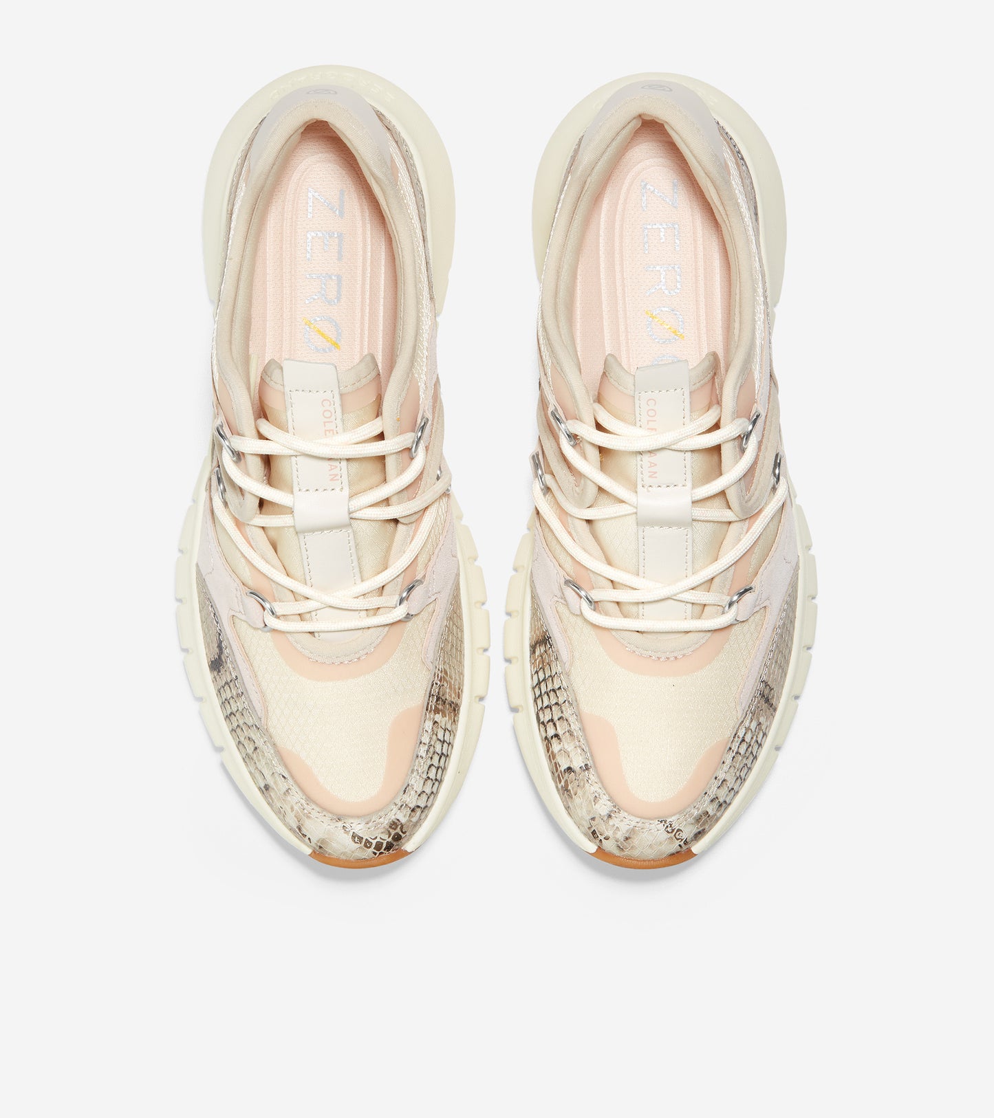 ColeHaan-ZERØGRAND Flex Lace Up Sneaker-w21688-Soft Metal Snake Print