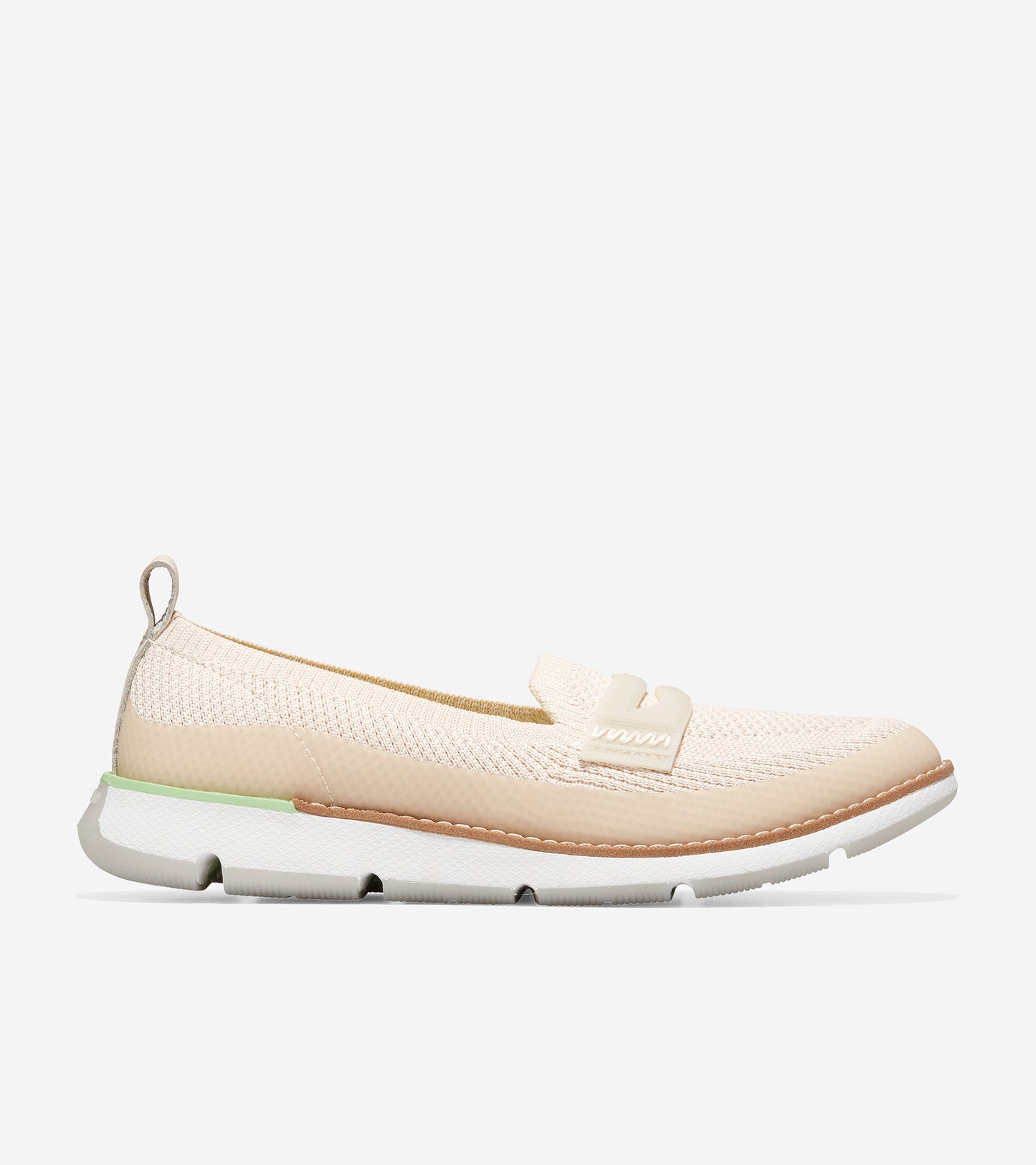 w21818-4.ZERØGRAND Loafer-Whitecap Grey Stitchlite™