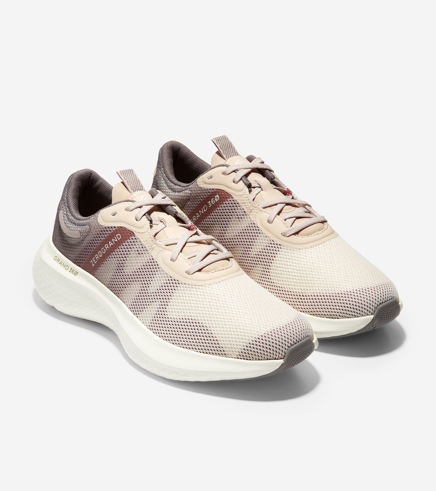 ColeHaan-ZERØGRAND Outpace 2 Running Shoe-w22550-Charcoal Grey-Ivory-Rose