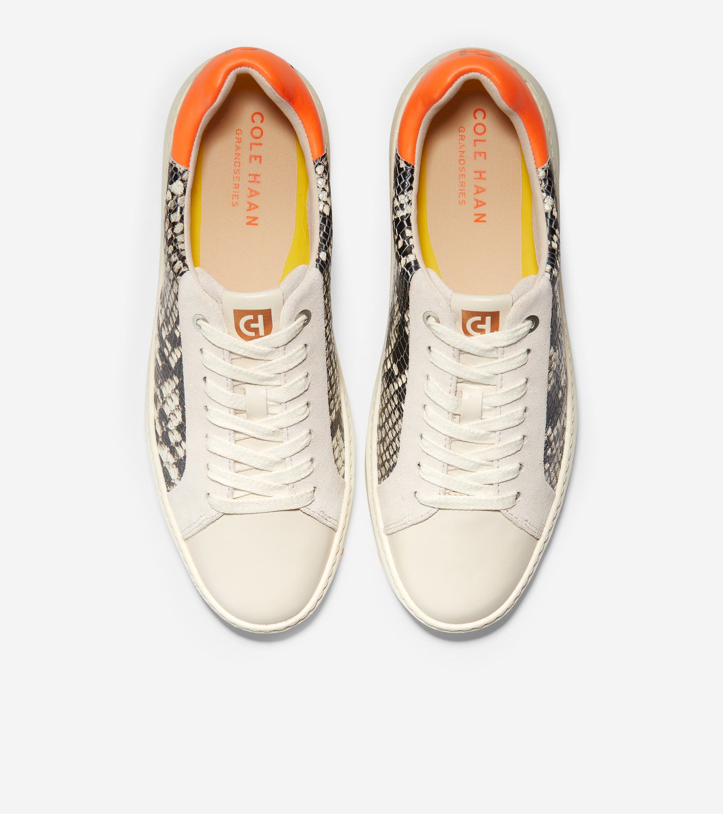 w22713-Women's GrandPrø Topspin Sneaker-Python Print-Whitecap Grey