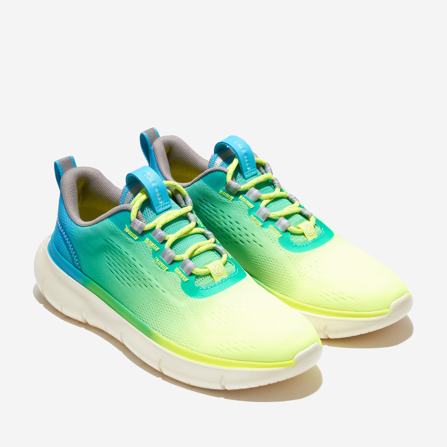 ColeHaan-ZERØGRAND Journey Running Sneaker-w22731-Safety Yellow-Cyan Blue