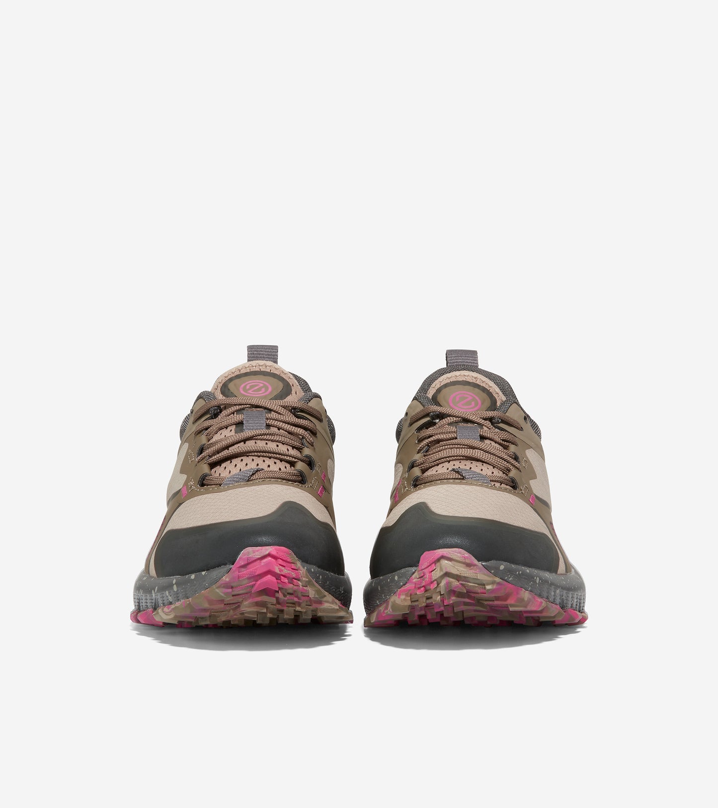 W26102-ZERØGRAND Overtake All-Terrain Running Shoe II-Dune-Pink Peacock