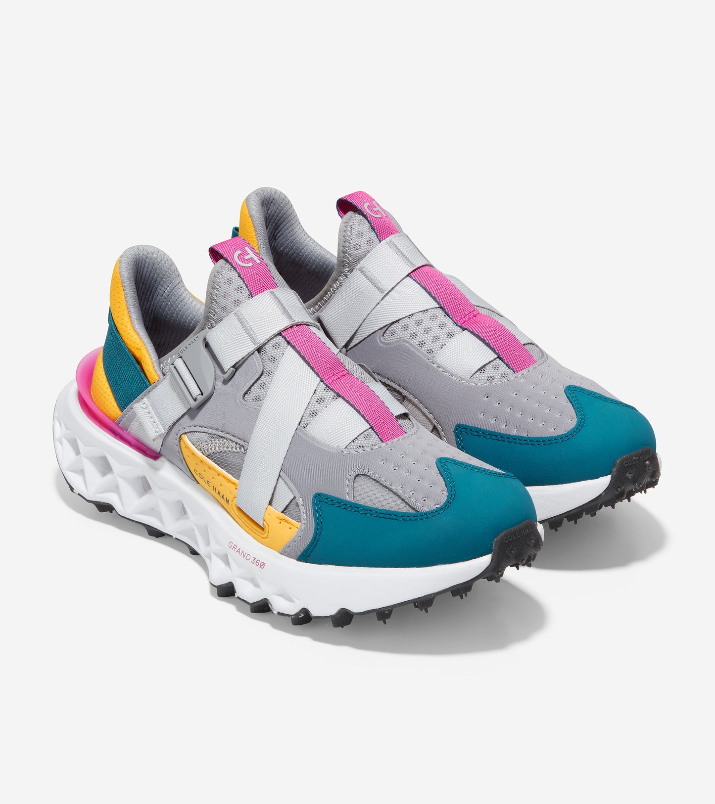 W26791-Women's 5.ZERØGRAND Monk Strap Running Shoe-Sleet-Moroccan Blue-Rose Violet-White