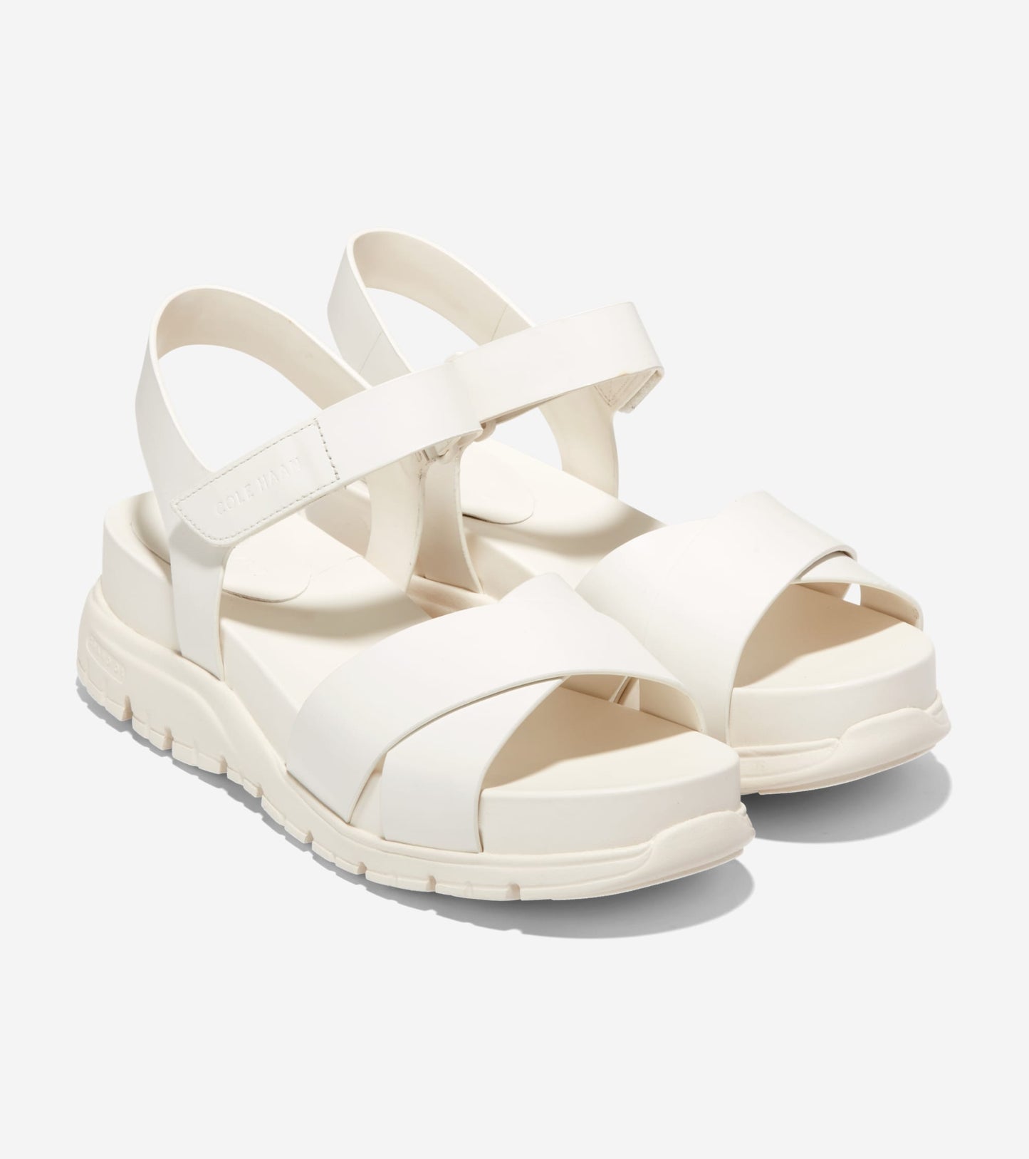 w27871-Women's ZERØGRAND Crisscross Sandal-Egret
