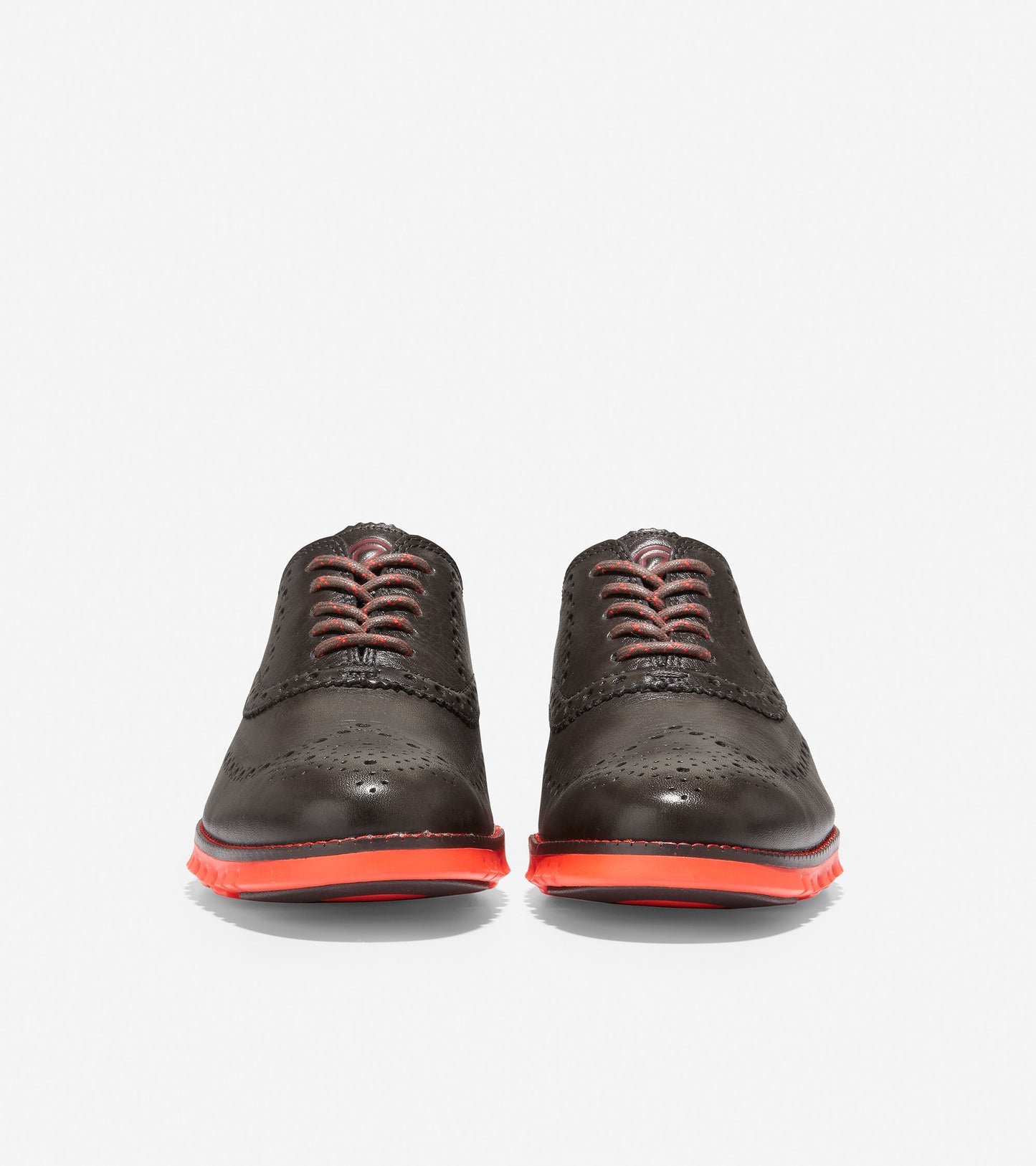 ZERØGRAND Wingtip Oxford-C34041-Wren Brown-Blood Orange