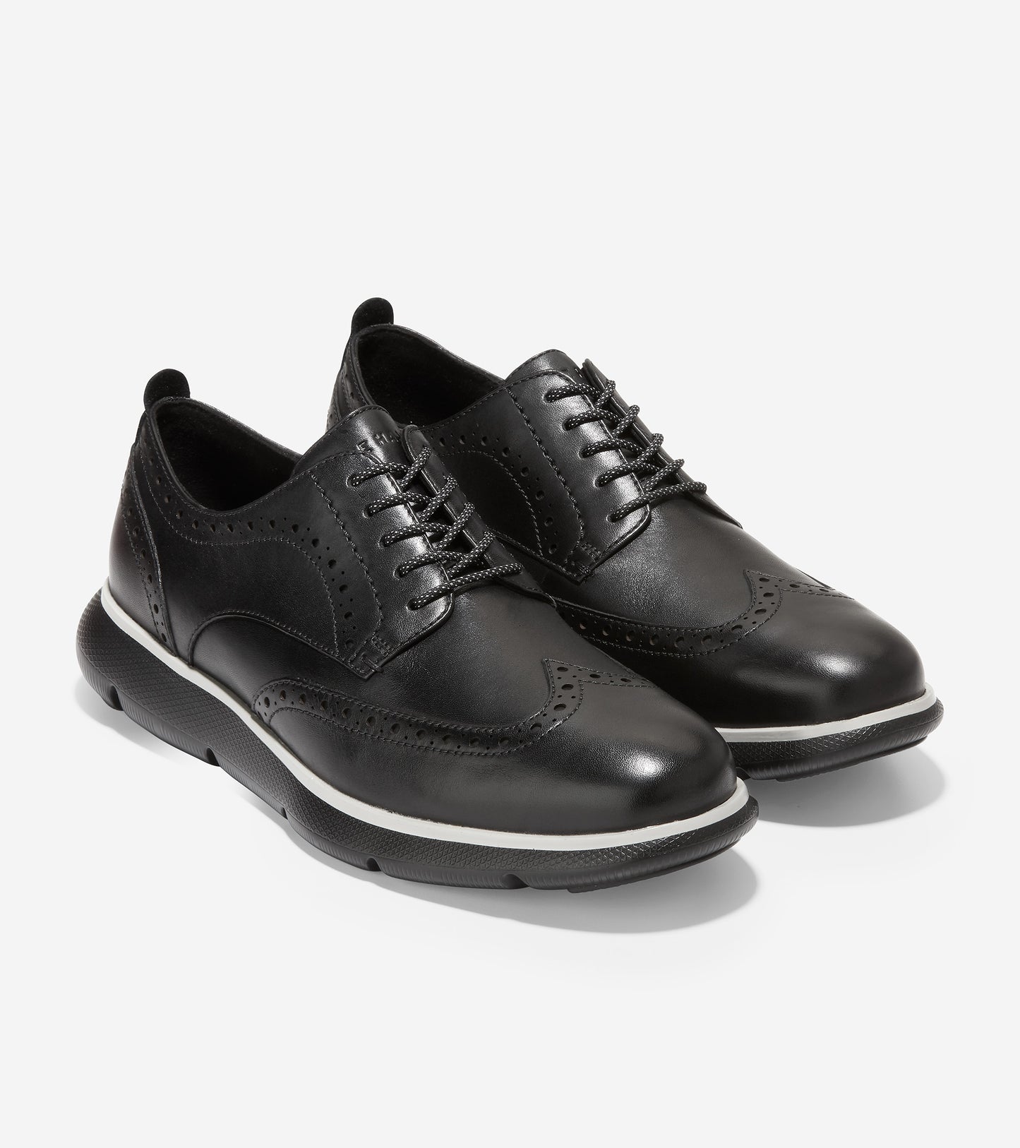 ZERØGRAND Omni Wingtip Oxford-C34523-Black-Black