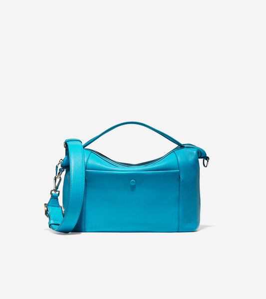 ColeHaan-Grand Ambition Soft Satchel -u04420-Caribbean Sea