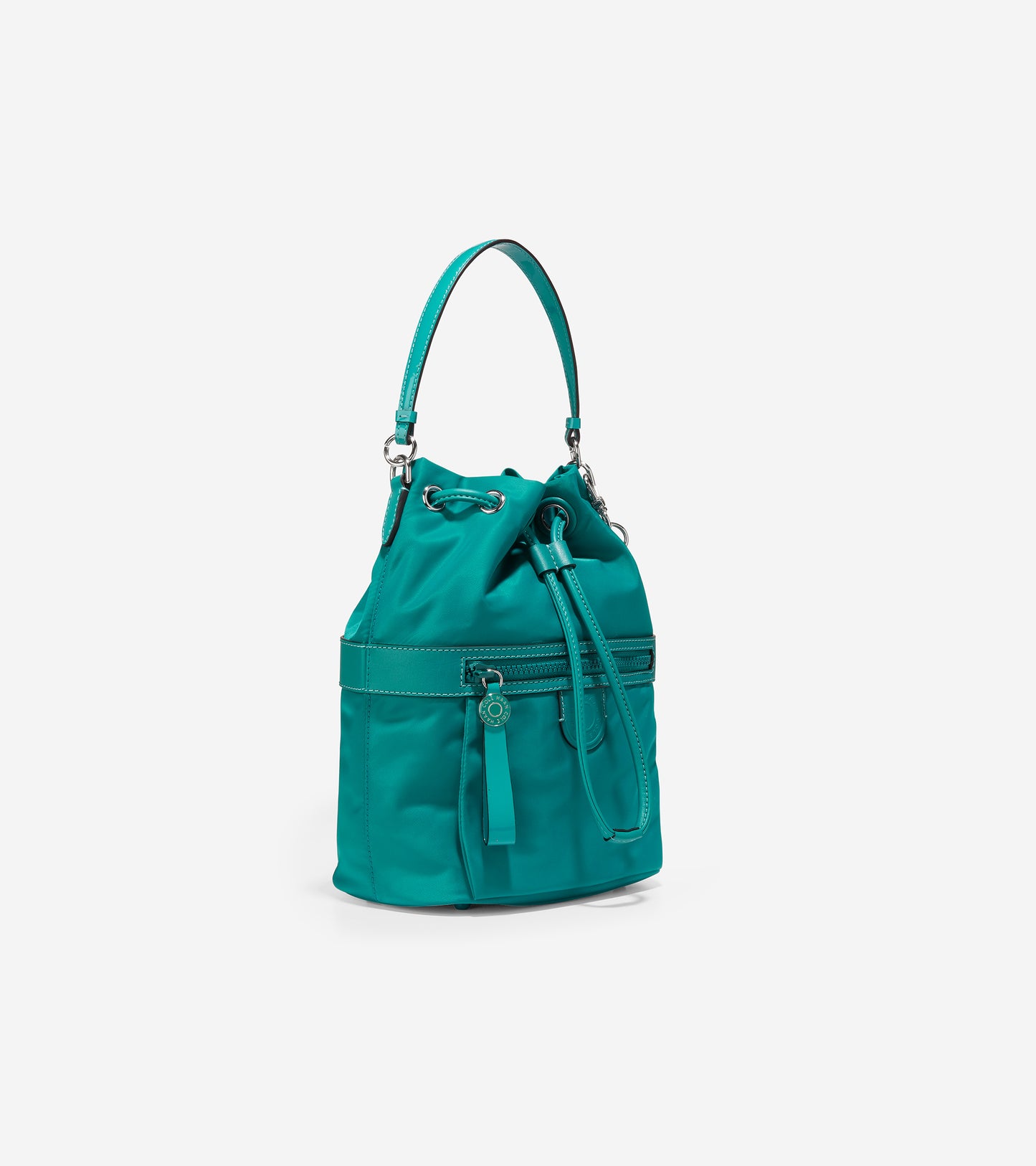ColeHaan-Nylon Drawstring Crossbody-u05148-Deep Lake