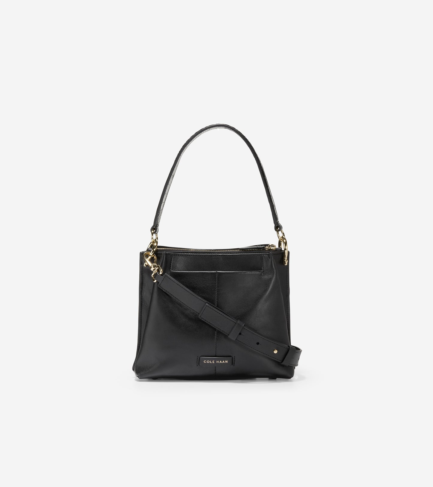 ColeHaan-Small Turnlock Bucket Bag-u05200-Black