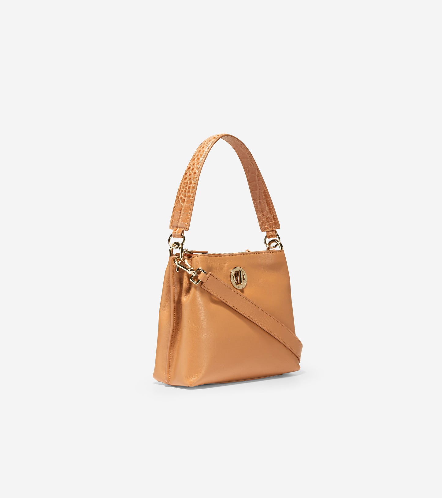 ColeHaan-Small Turnlock Bucket Bag-u05201-PECAN