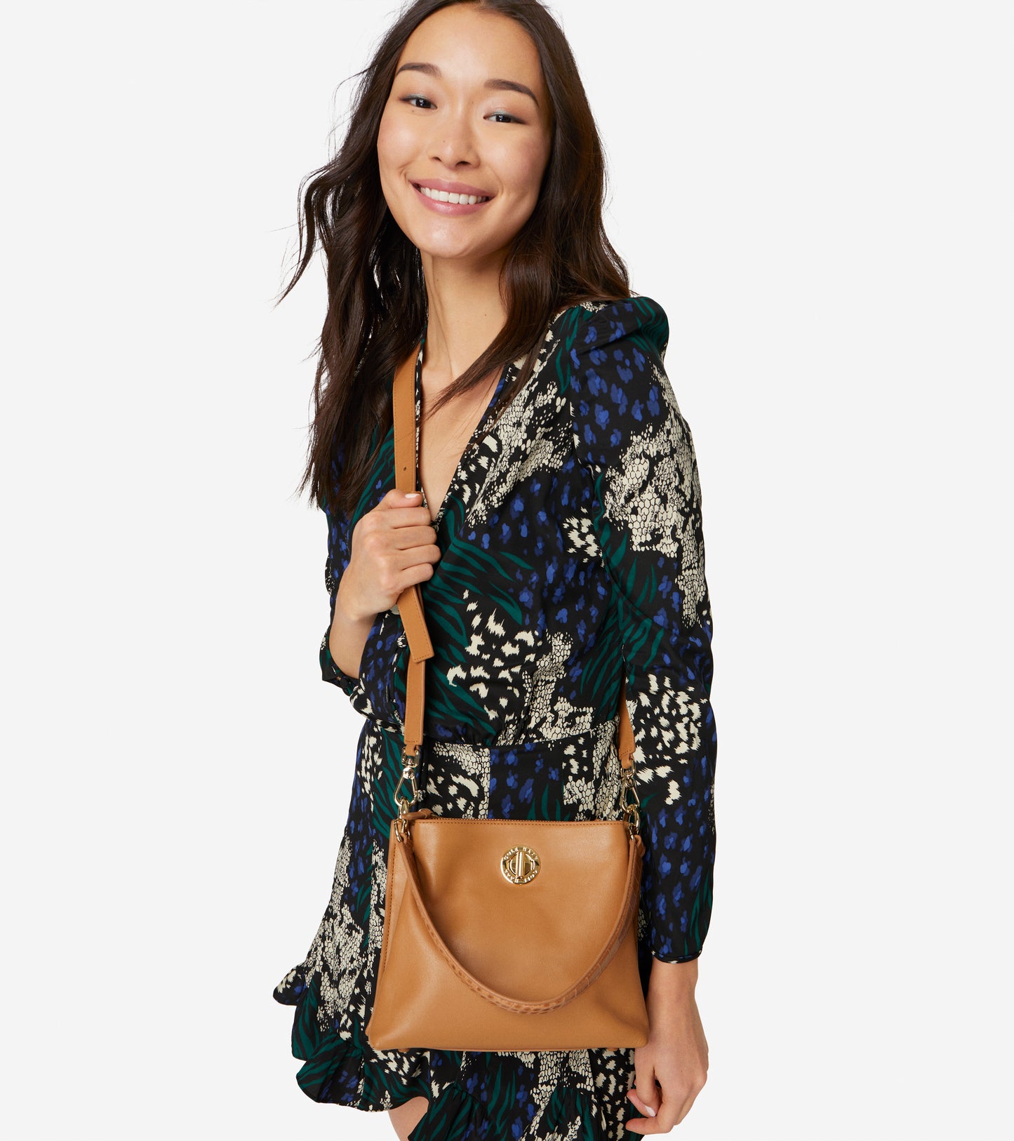 ColeHaan-Small Turnlock Bucket Bag-u05201-PECAN