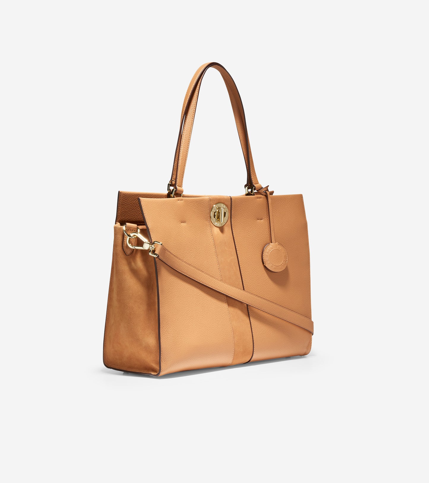 ColeHaan-Turnlock 3-in-1 Tote-u05242-Pecan-Snake Print