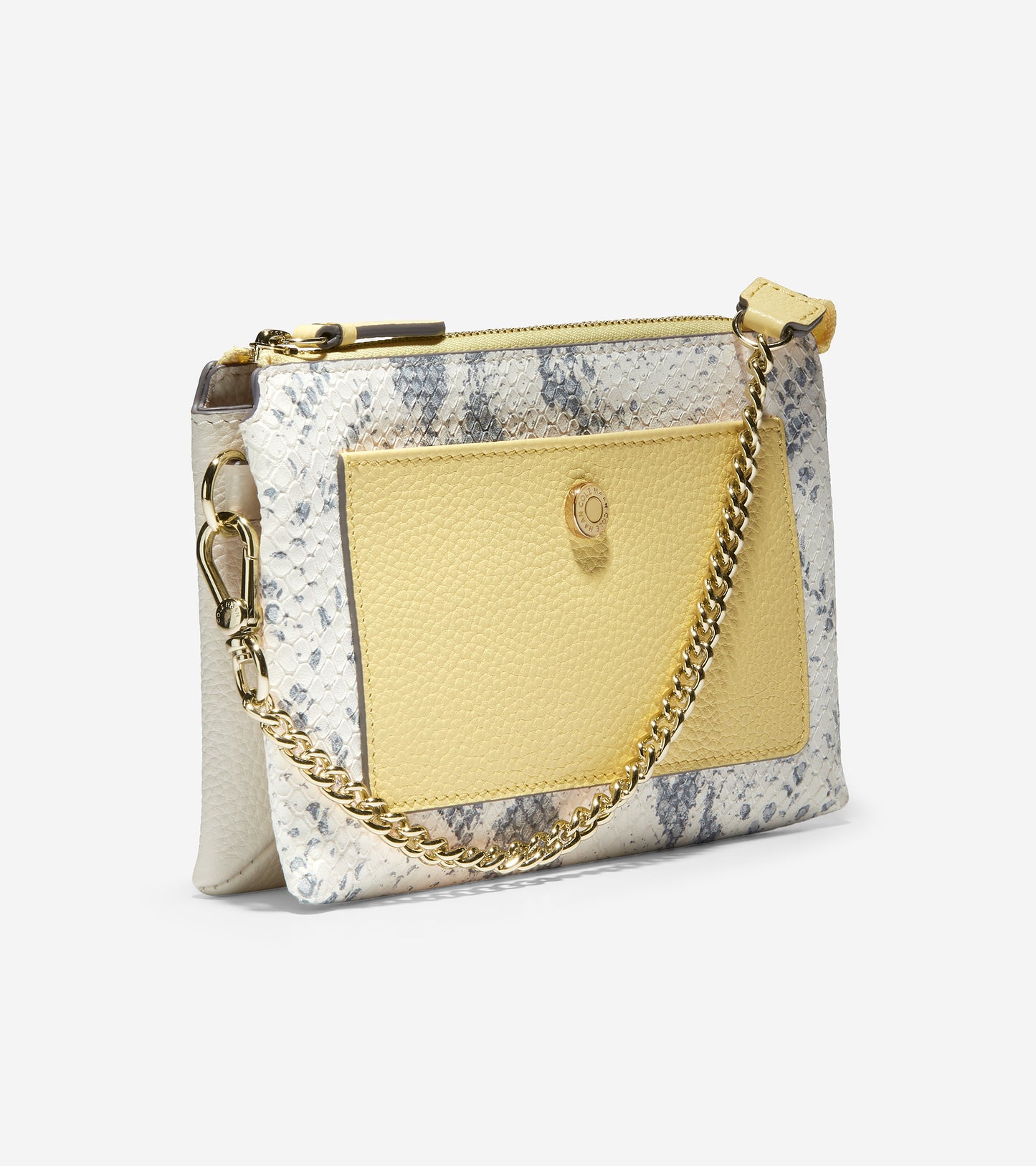 ColeHaan-Double Gusset Pouch-u05365-Golden Haze-Ivory Roccia
