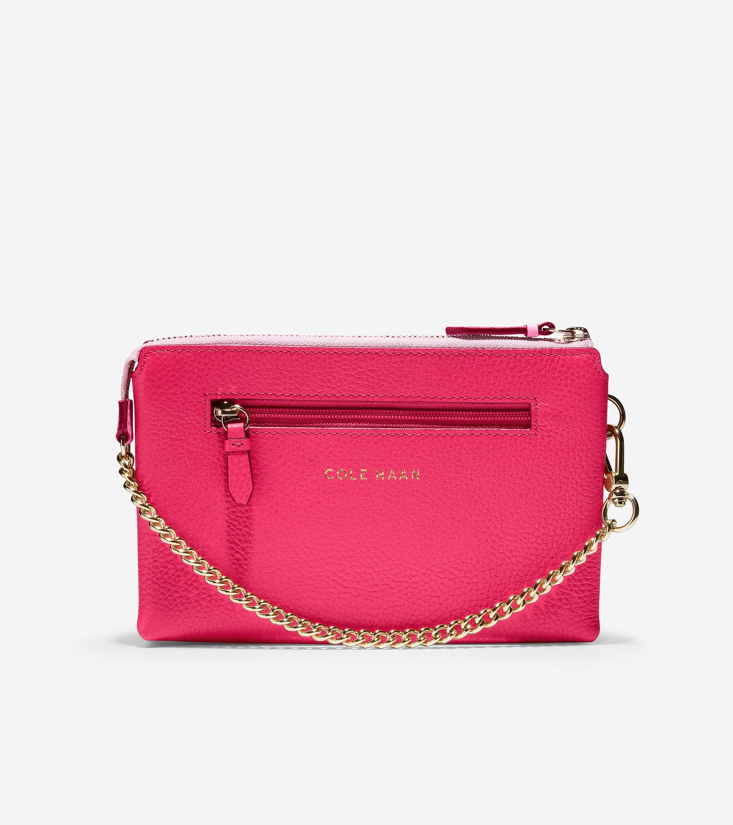 ColeHaan-Double Gusset Pouch-u05367-Bright Berry