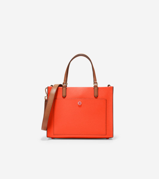 U05954-Small 3-In-1 Tote-Fuchsia Purple Colorblock