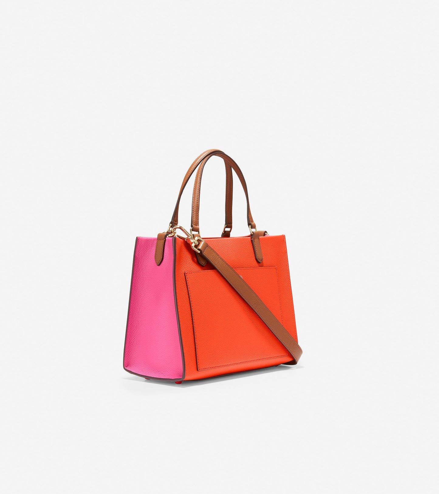 U05954-Small 3-In-1 Tote-Fuchsia Purple Colorblock