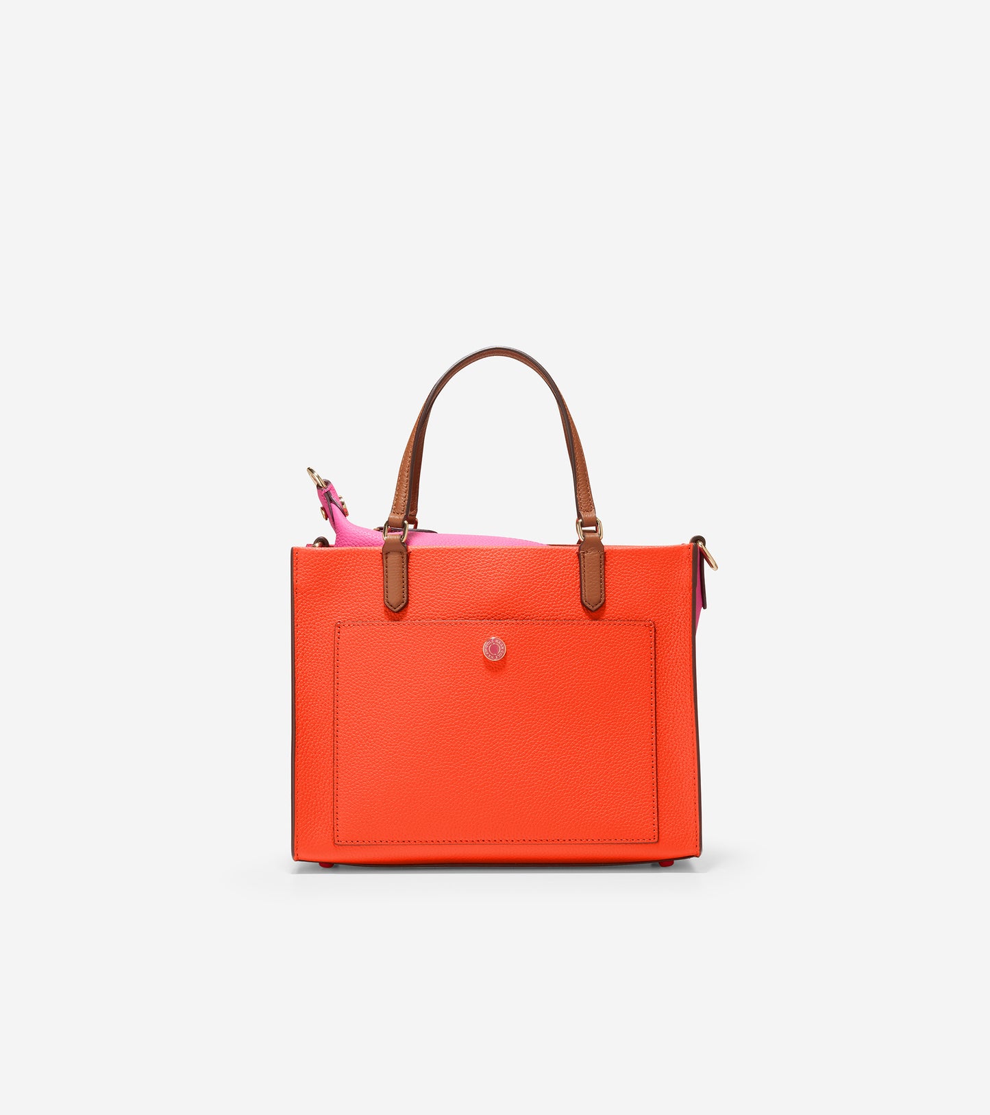 U05954-Small 3-In-1 Tote-Fuchsia Purple Colorblock