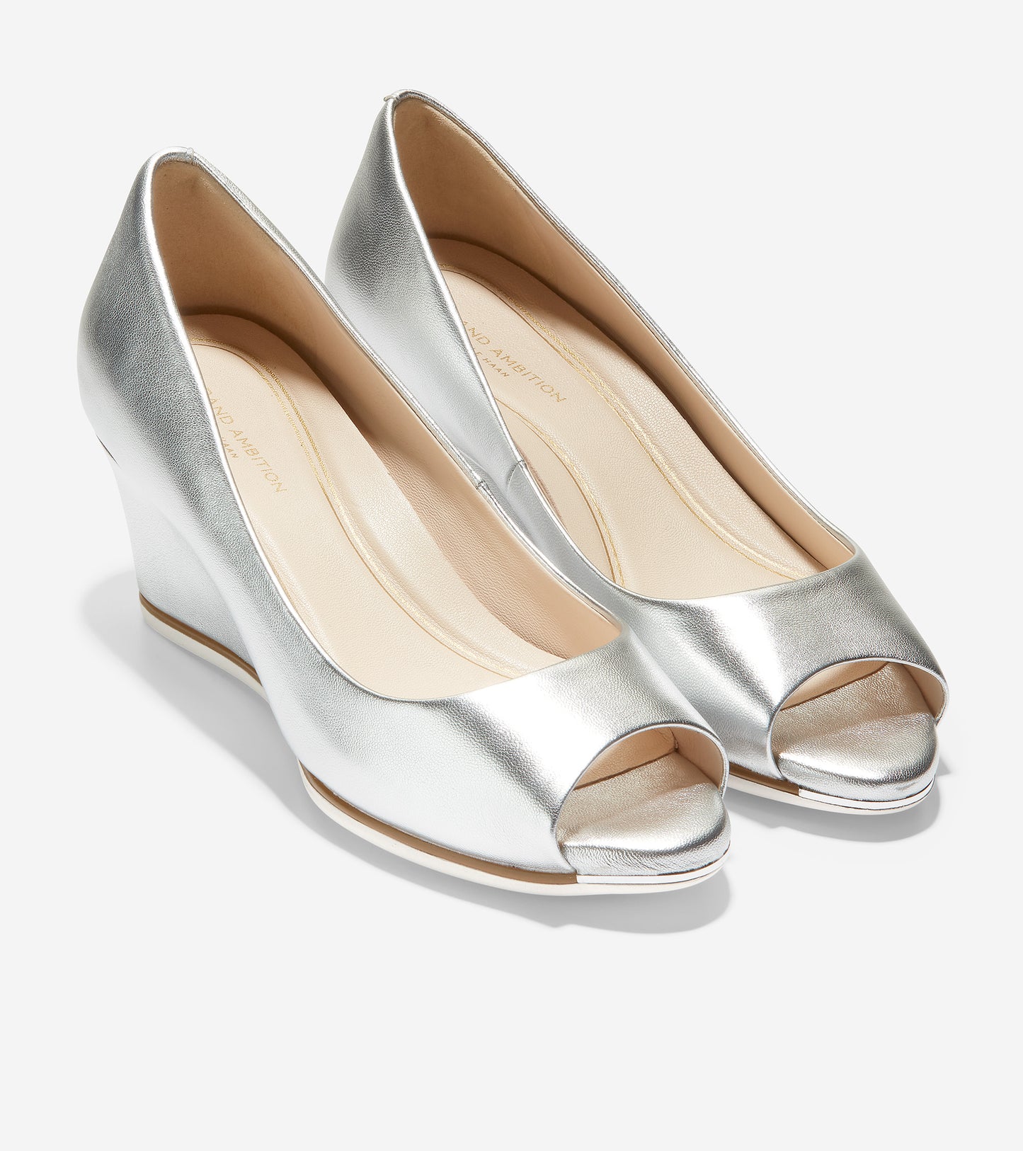ColeHaan-Grand Ambition Open Toe Wedge -w16907-Silver Talca-Natural