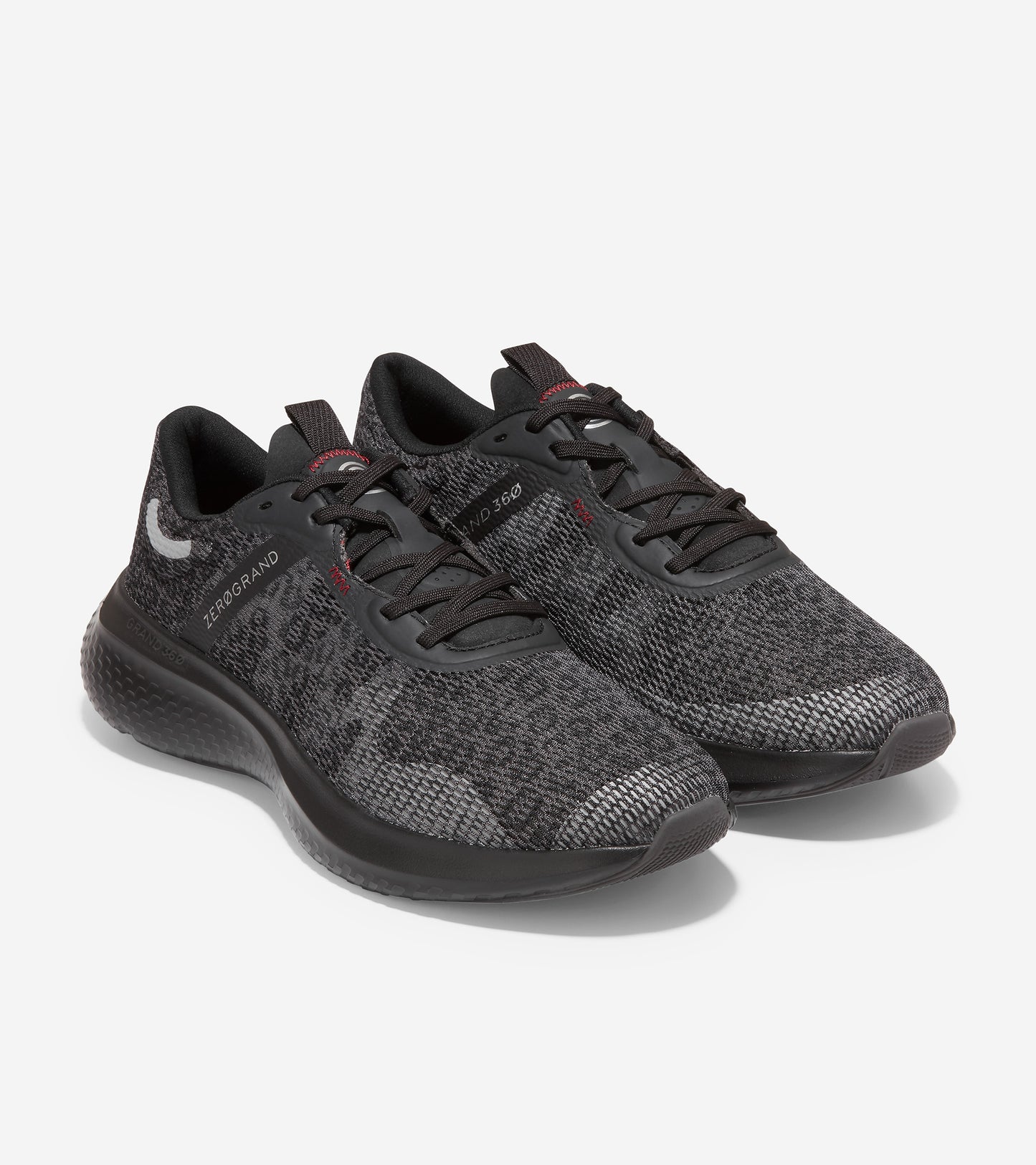 W22897-ZERØGRAND Outpace 2 Running Shoe-Black/Reflective Silver/Rio Red
