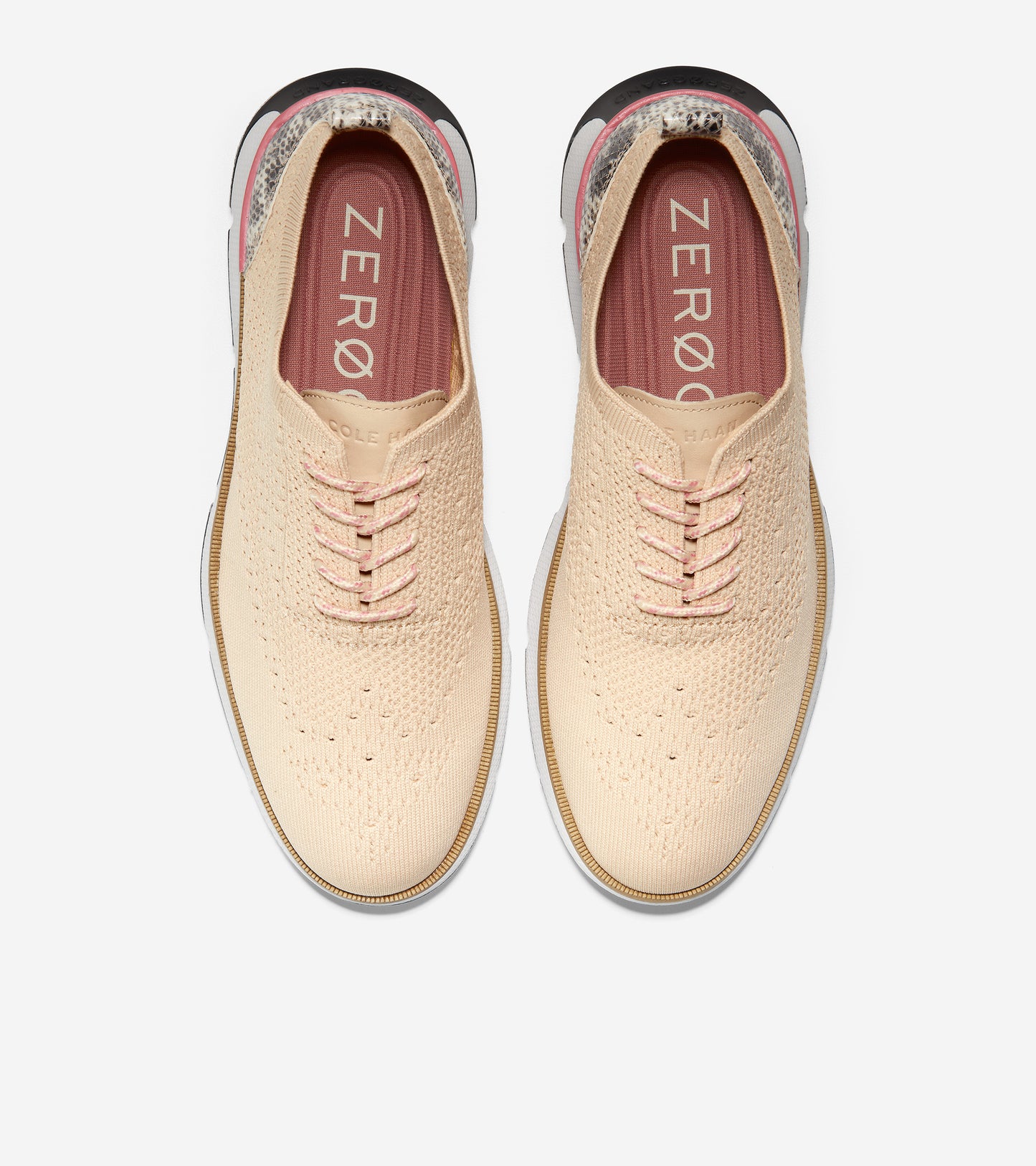 ColeHaan-4.ZERØGRAND Oxford-w24233-Ch Oat Knit / Naga Snake Heel Overlay / Ch New Rose Heel Clip / Natural Welt/ Ivory Midsole