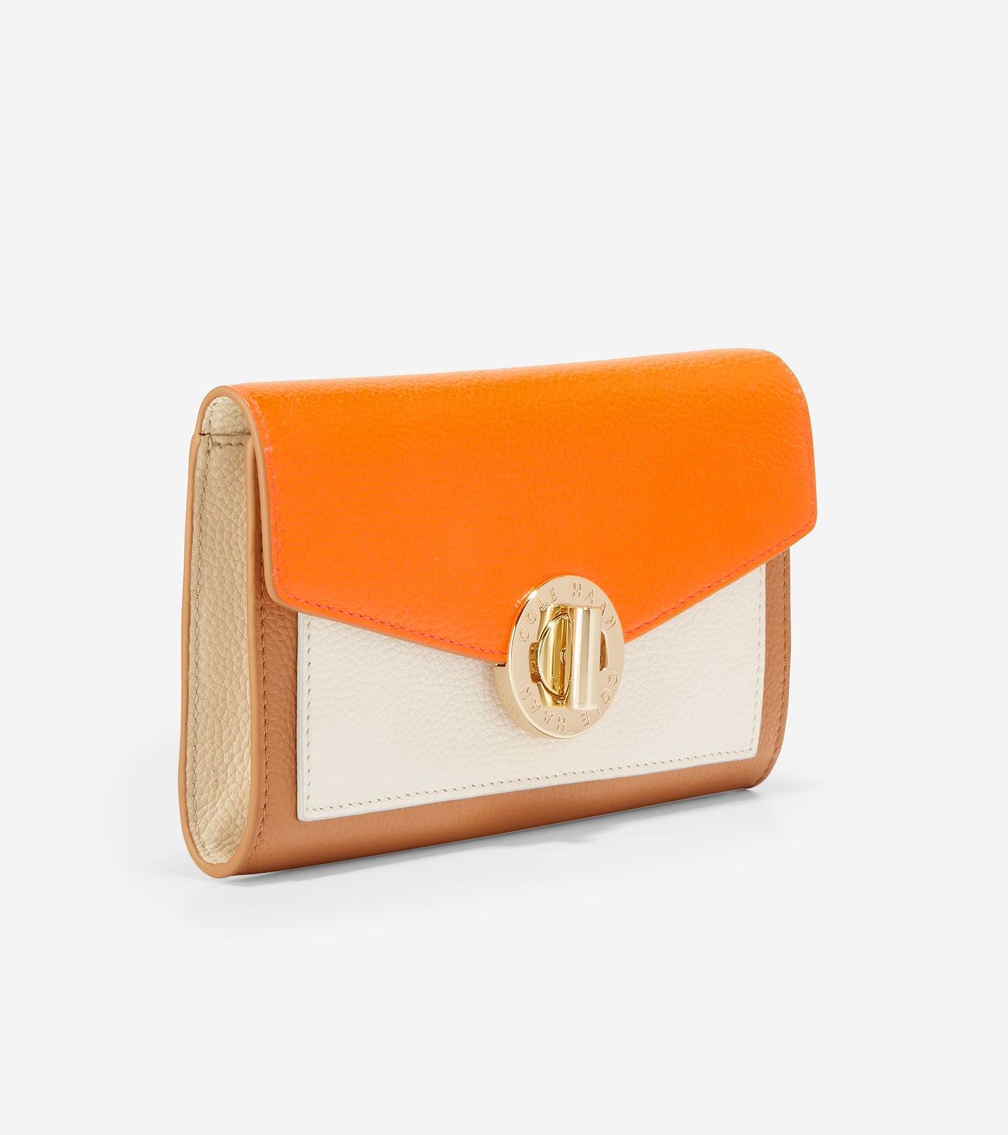 ColeHaan-Turnlock Phone Case with Chain-u05859-Shocking Orange