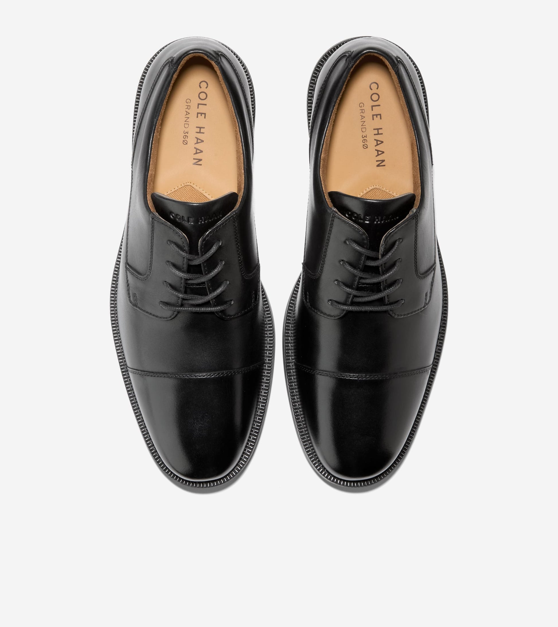 Footwear Cole Haan Black Cap Toe Oxford Cole Haan Bedford Leather