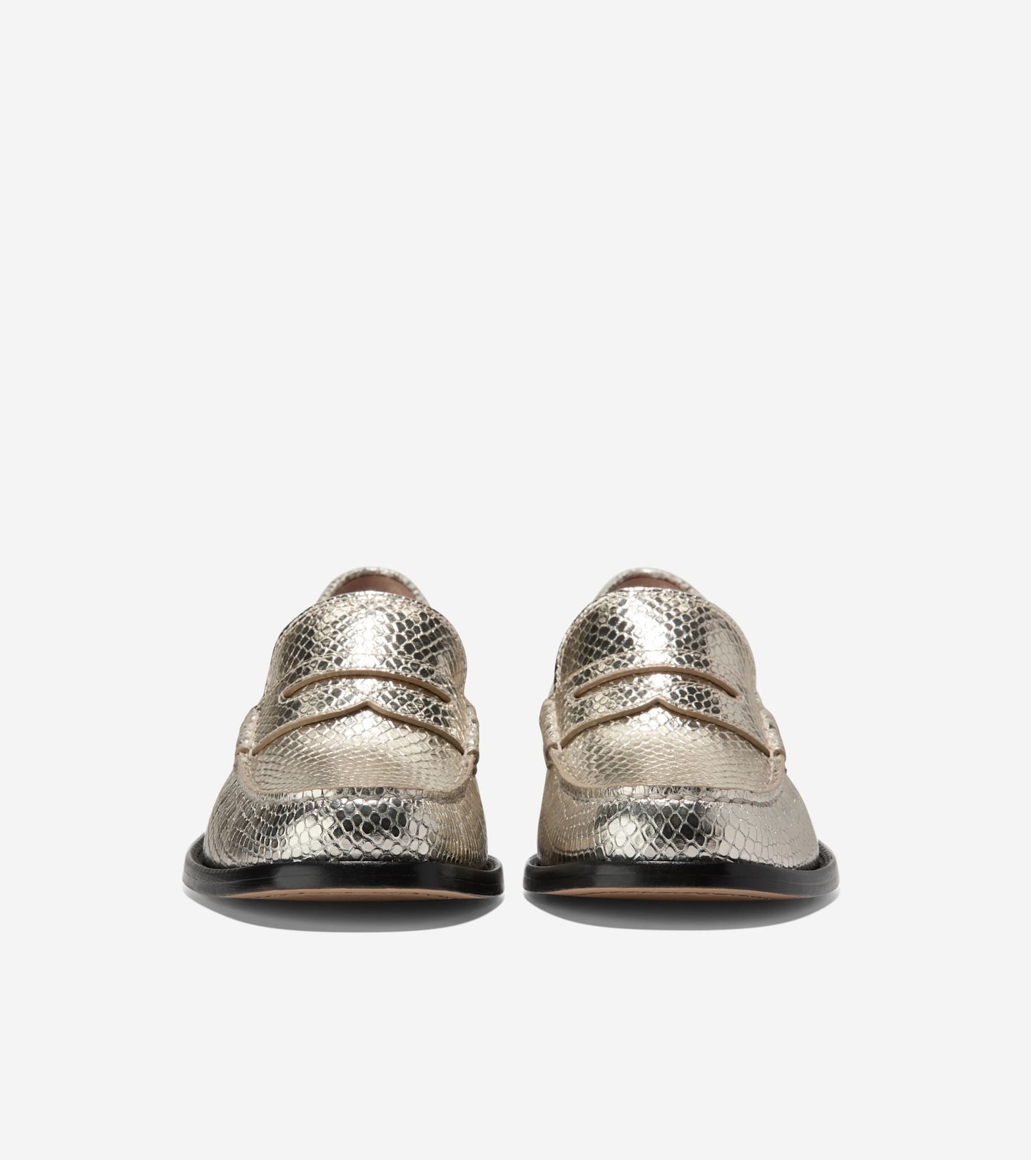W32842:GOLD SNAKE PRT LEATHER