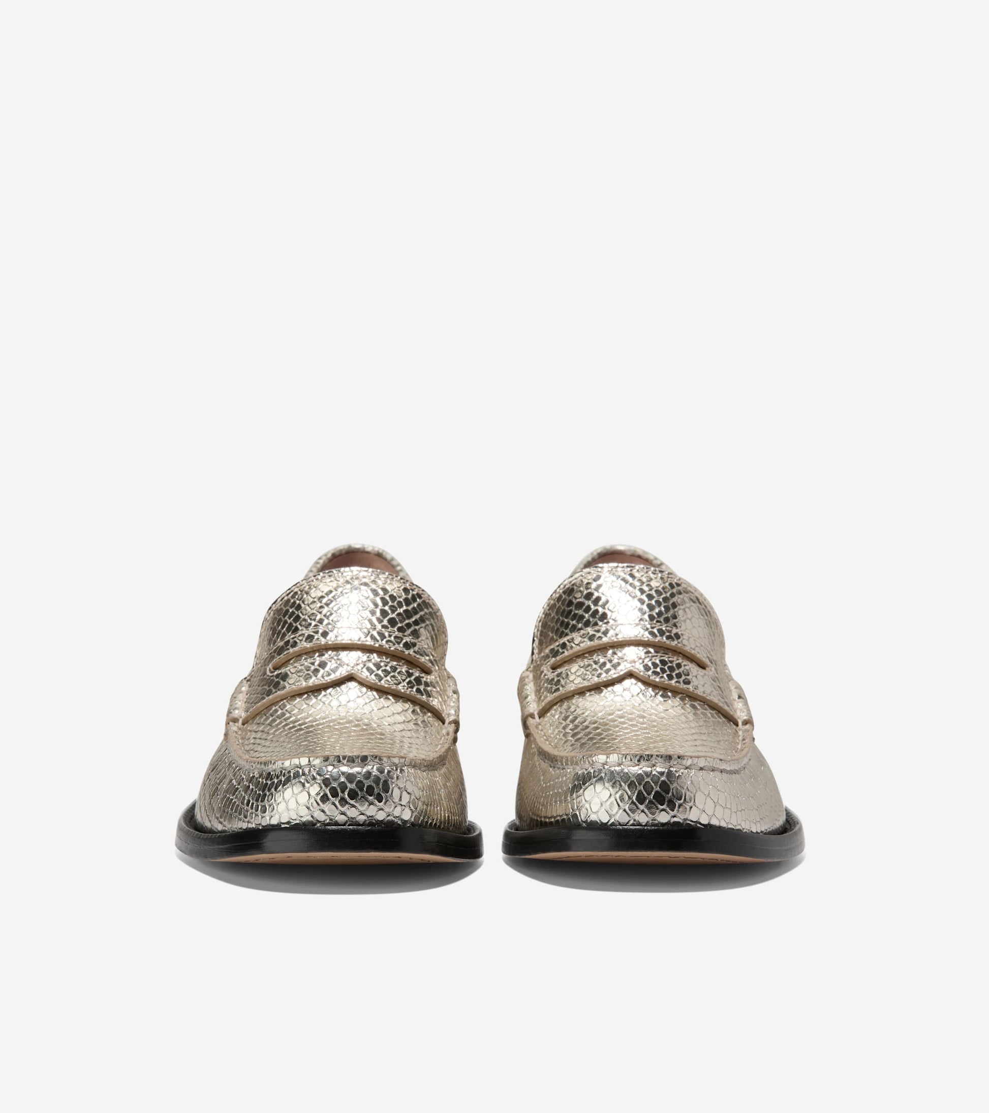 W32842:GOLD SNAKE PRT LEATHER